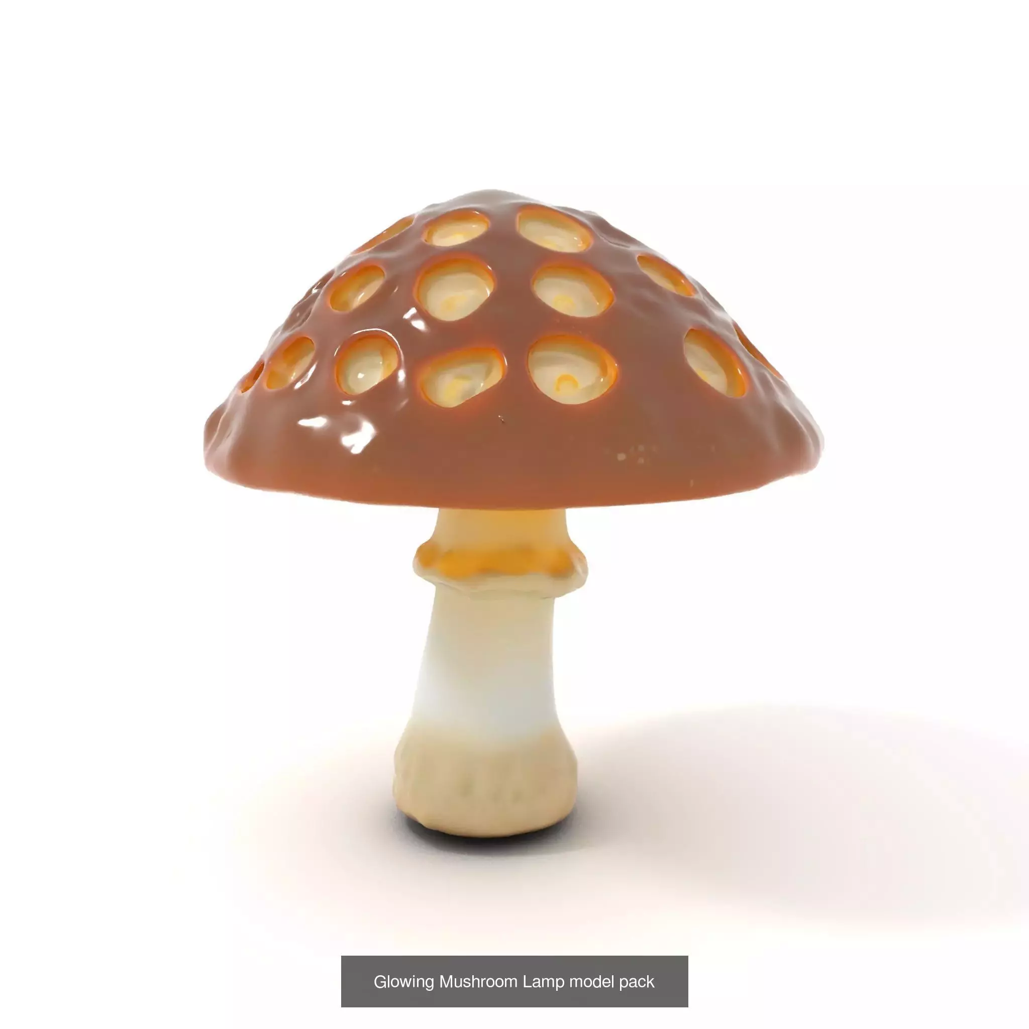 Glowing Mushrooms Universe 3D Model Collection_41