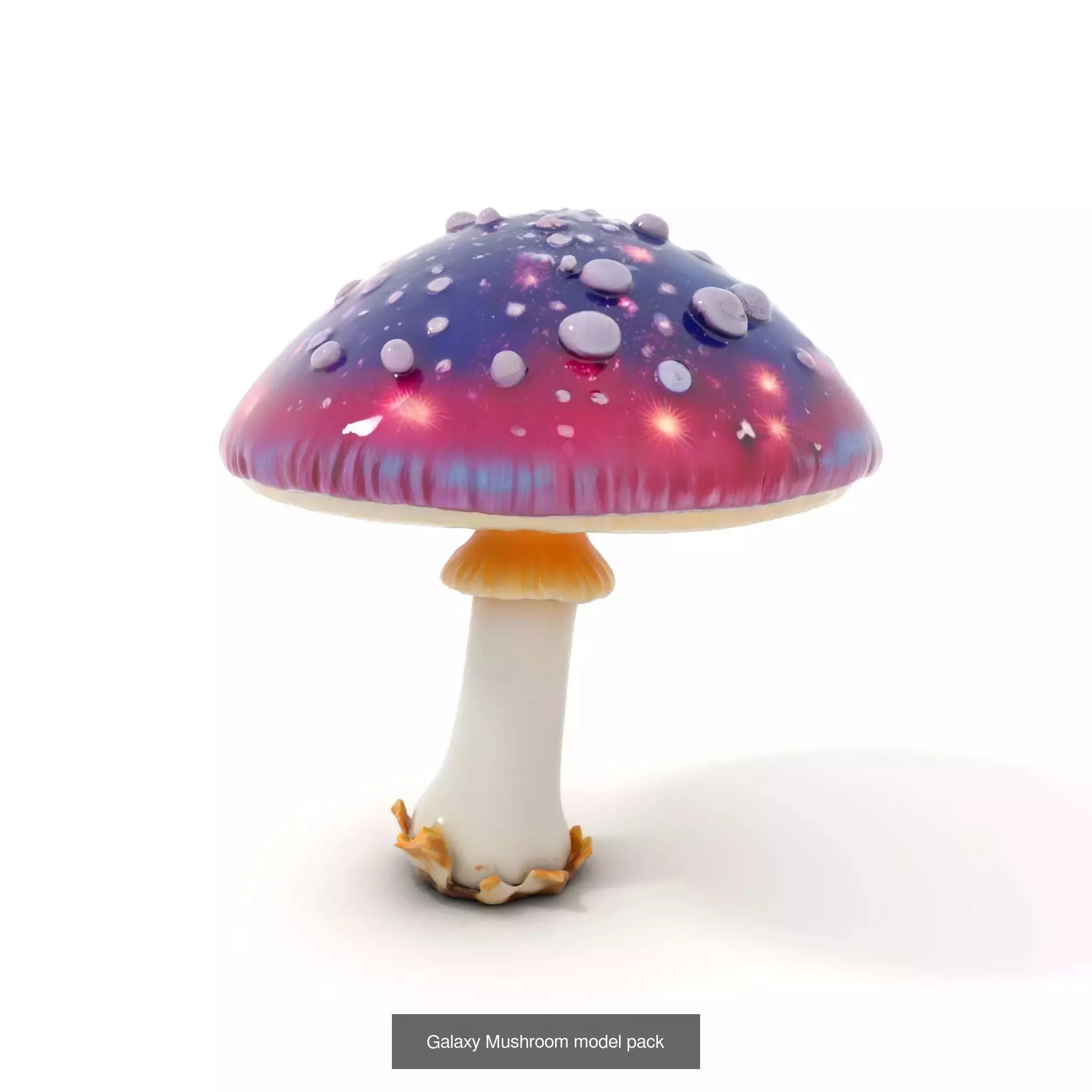 Glowing Mushrooms Universe 3D Model Collection_39