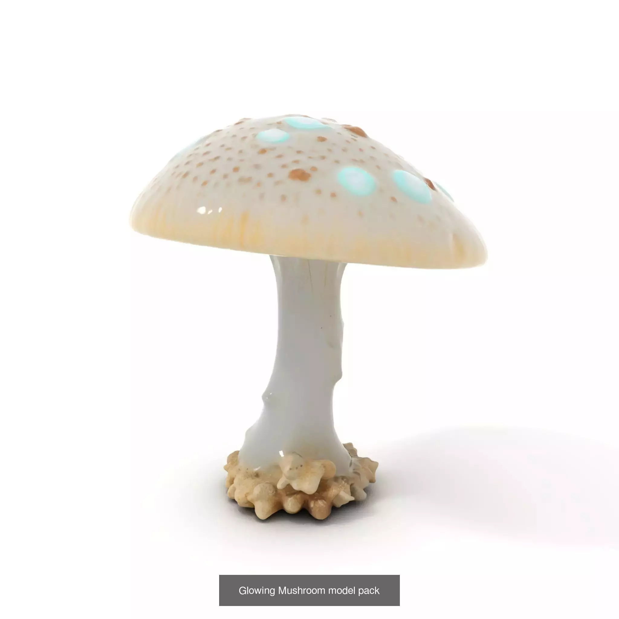 Glowing Mushrooms Universe 3D Model Collection_49