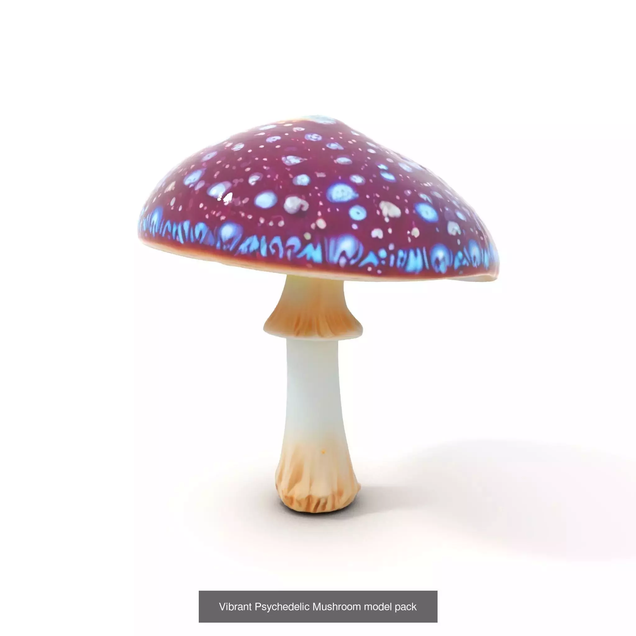 Glowing Mushrooms Universe 3D Model Collection_58