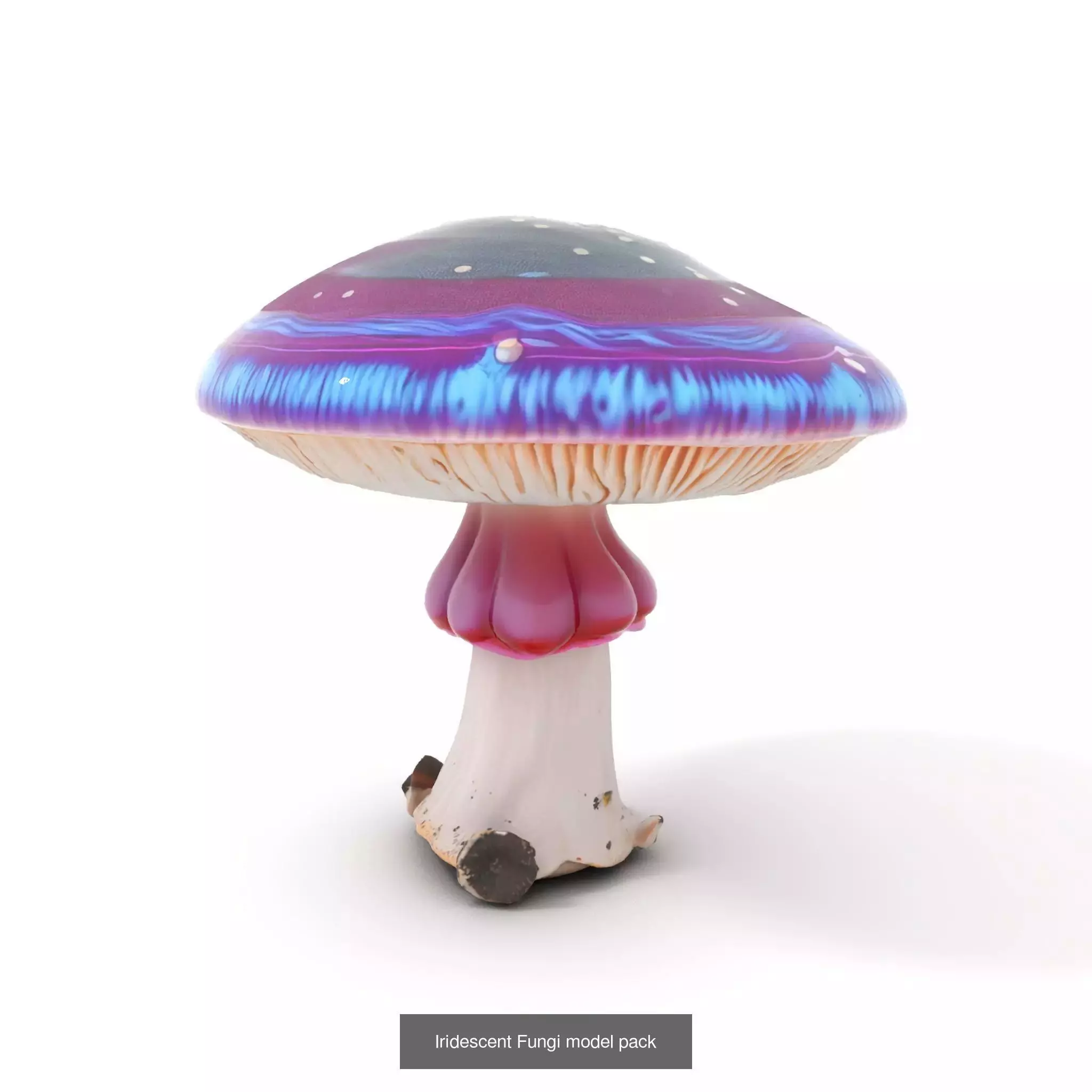 Glowing Mushrooms Universe 3D Model Collection_44