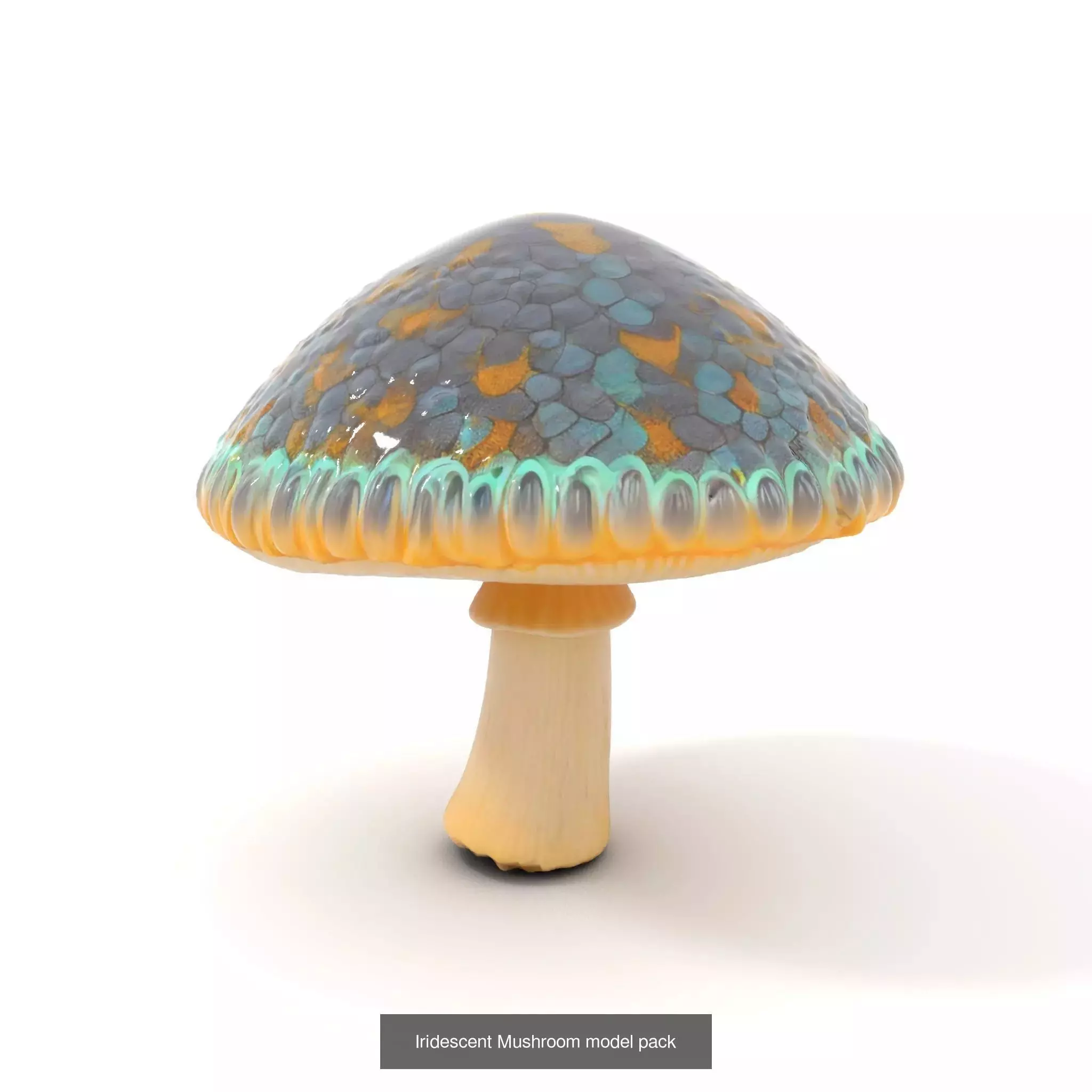 Glowing Mushrooms Universe 3D Model Collection_45