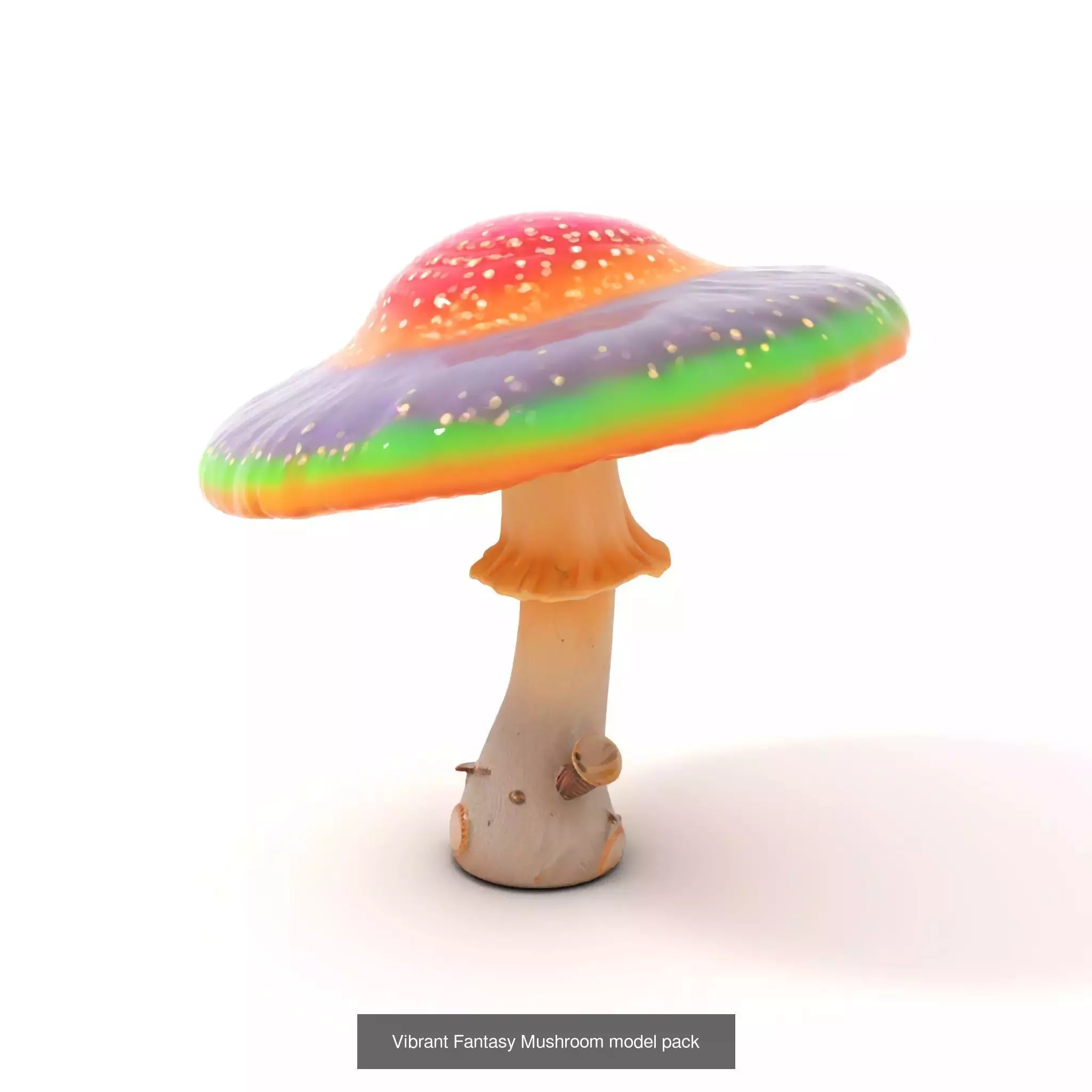 Glowing Mushrooms Universe 3D Model Collection_52