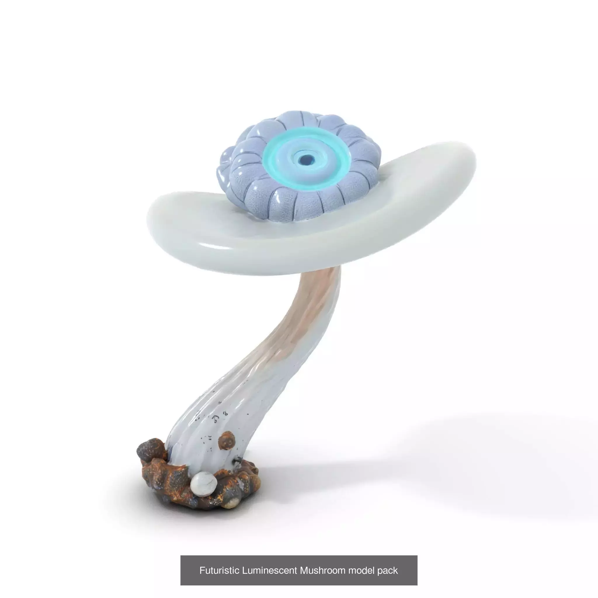 Glowing Mushrooms Universe 3D Model Collection_51