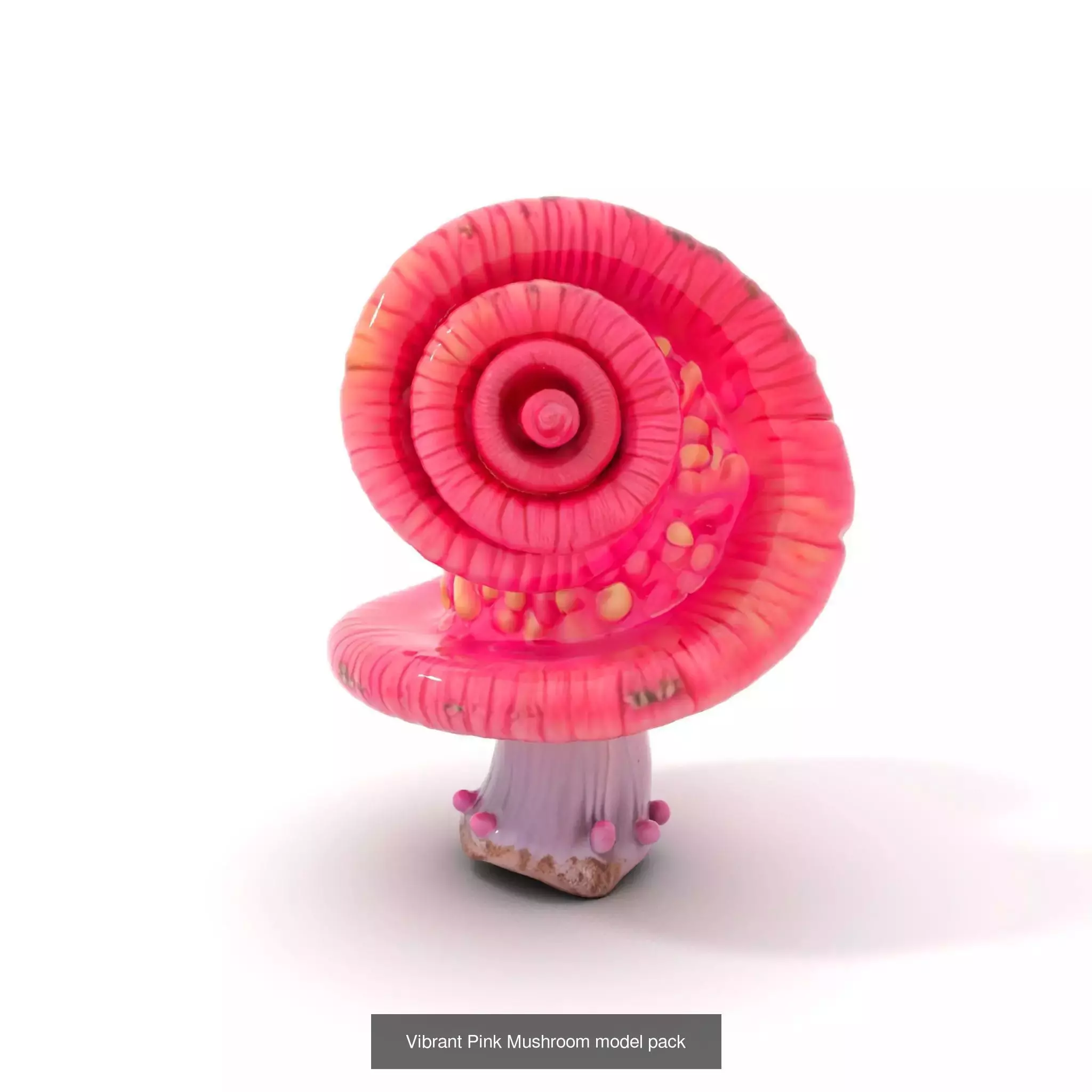 Glowing Mushrooms Universe 3D Model Collection_40