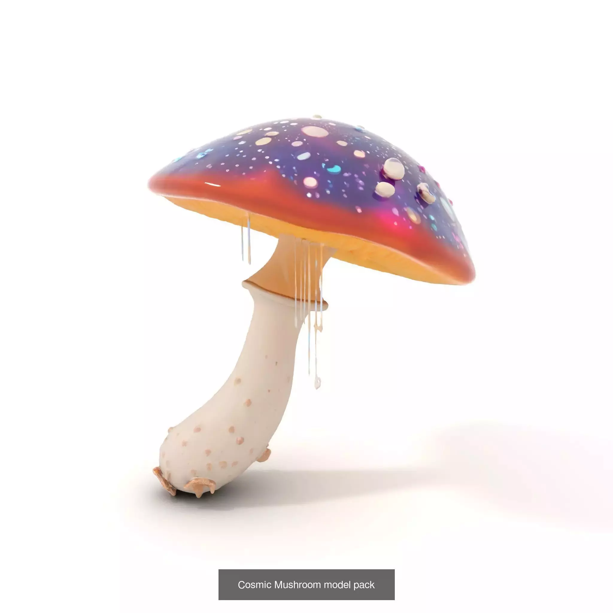 Glowing Mushrooms Universe 3D Model Collection_42