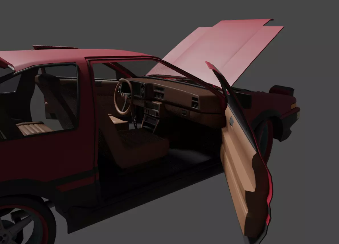 Toyota Trueno 86AE 3D model | CGTrader