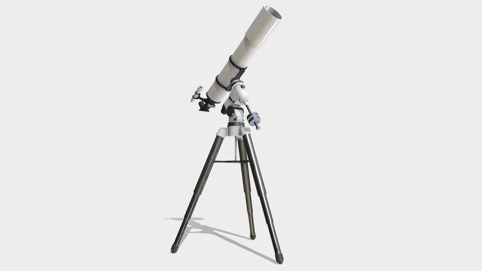 Astronomy Telescope  Low-poly 3D model_7