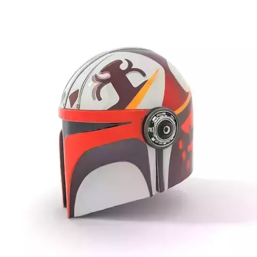 Mandalorian Helmet Colorful model pack Low-poly 3D model