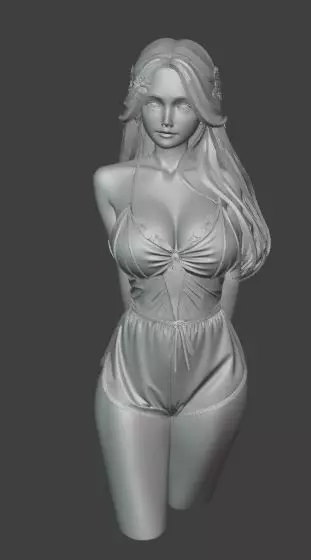 Elegant Fantasy Female Brust Free 3D print model