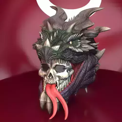 Dragon and skull -V02