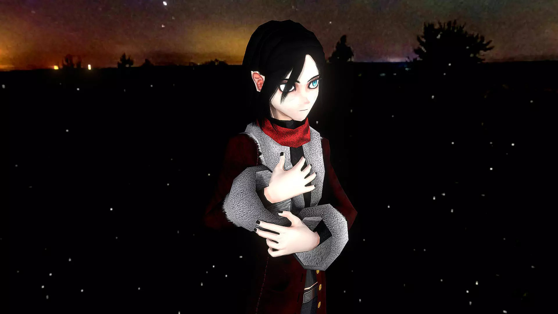 Doria PS1 Anime Character Free low-poly 3D model