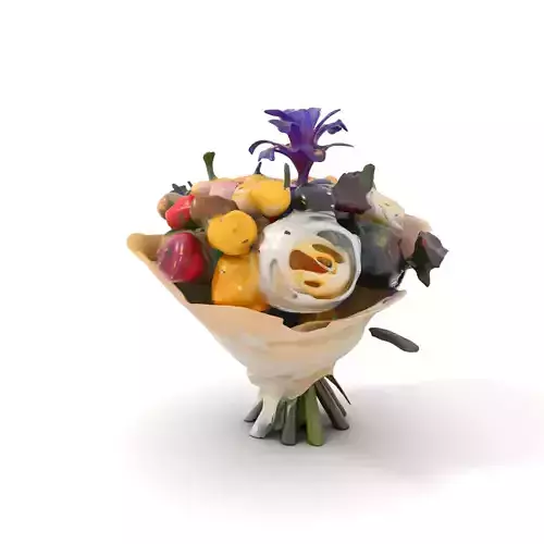 Vibrant Floral Bouquet model pack