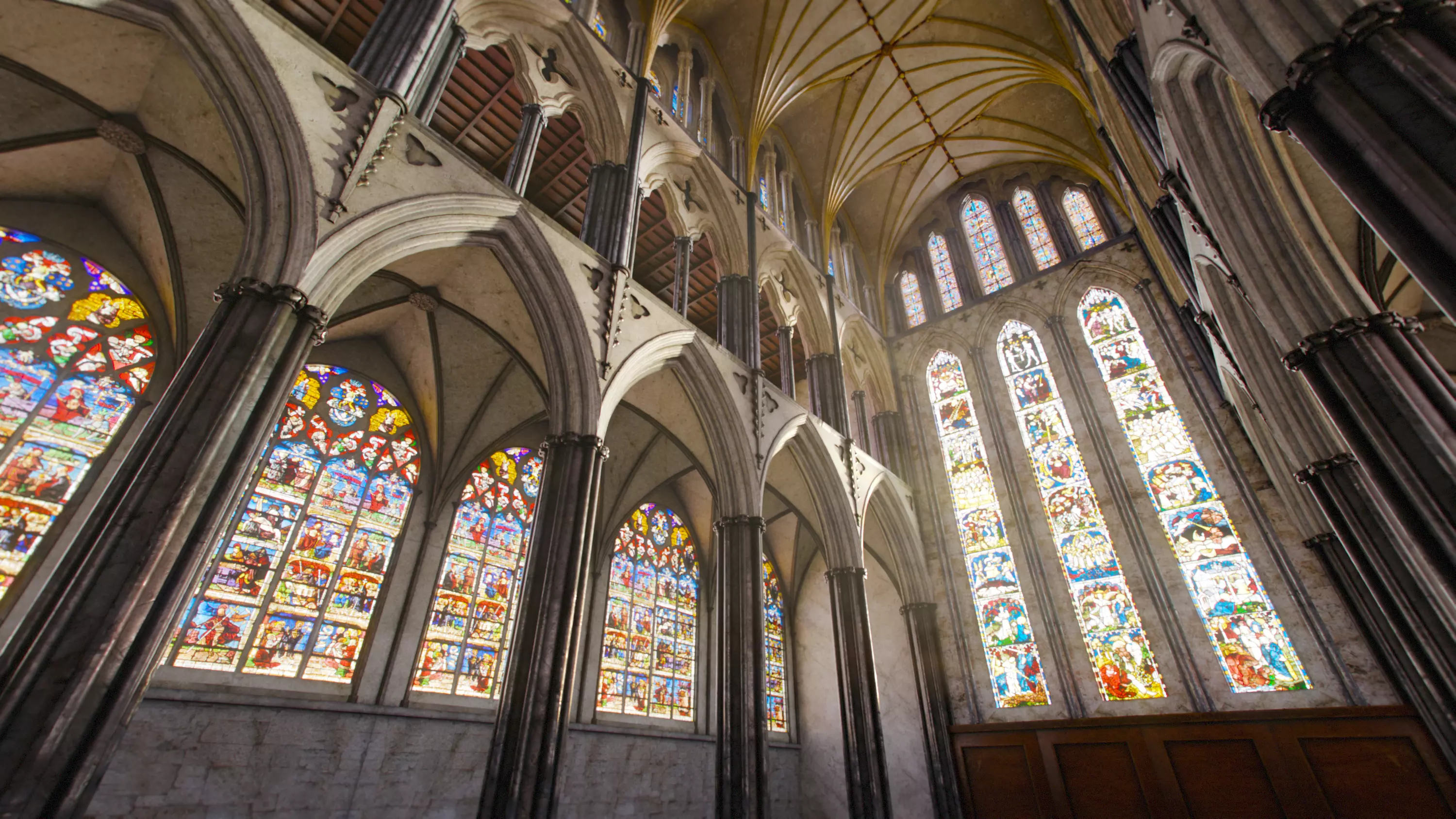 Cathedral FULL Gothic Nave  Low-poly 3D model_14