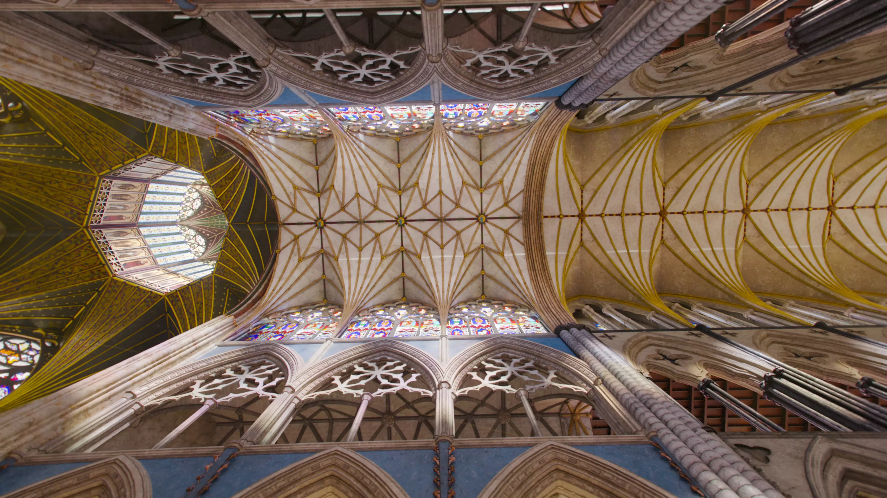 Cathedral FULL Gothic Nave  Low-poly 3D model_11