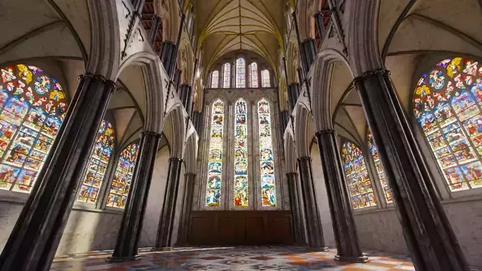 Cathedral FULL Gothic Nave 