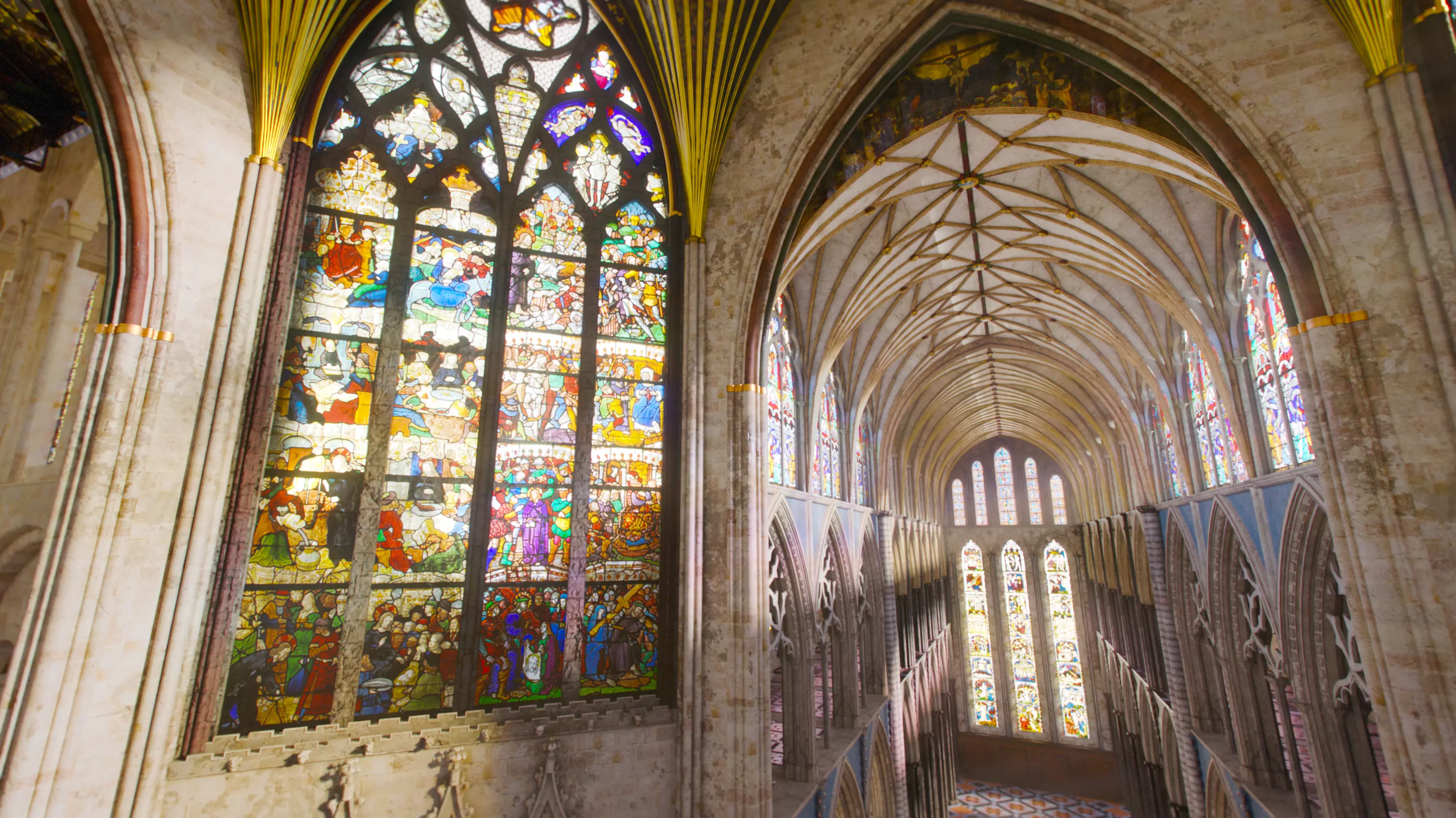 Cathedral FULL Gothic Nave  Low-poly 3D model_6