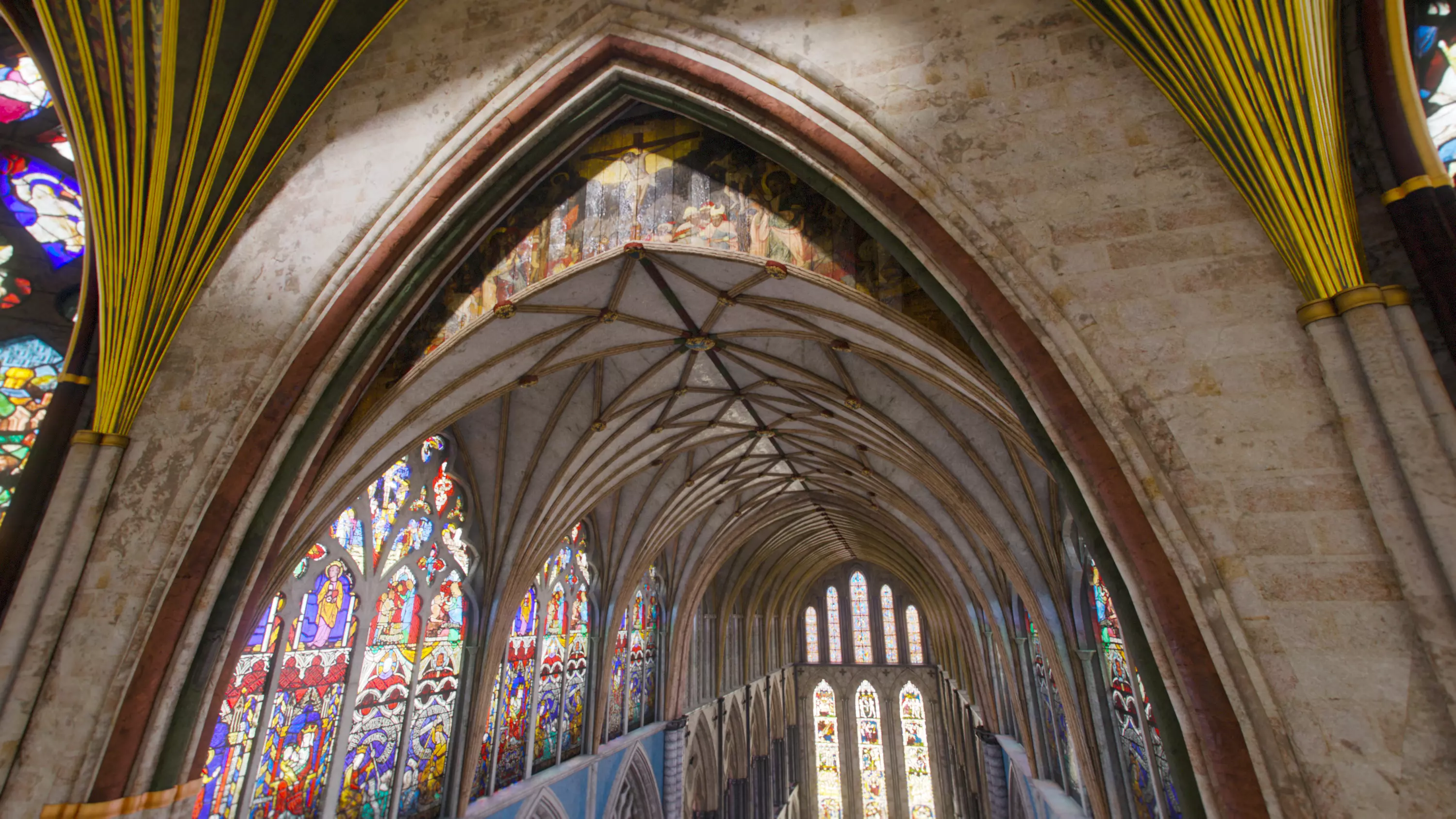 Cathedral FULL Gothic Nave  Low-poly 3D model_26