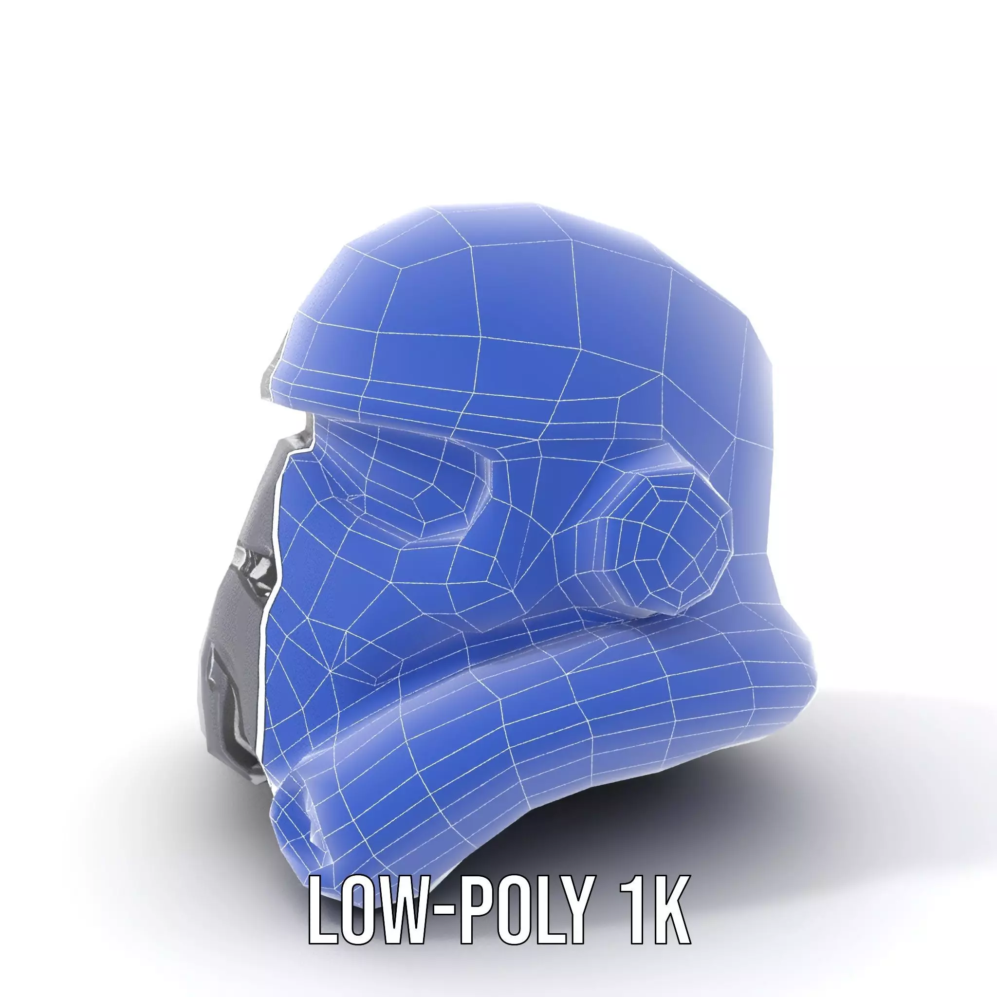 Sleek Black Helmet model pack Low-poly 3D model_27