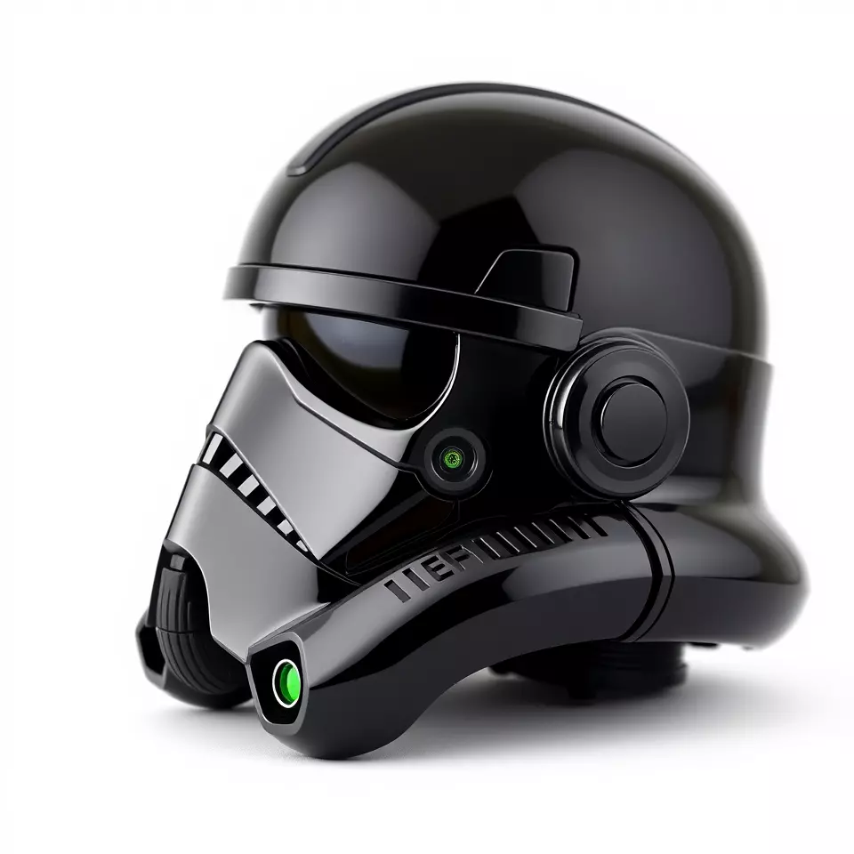 Sleek Black Helmet model pack Low-poly 3D model_2