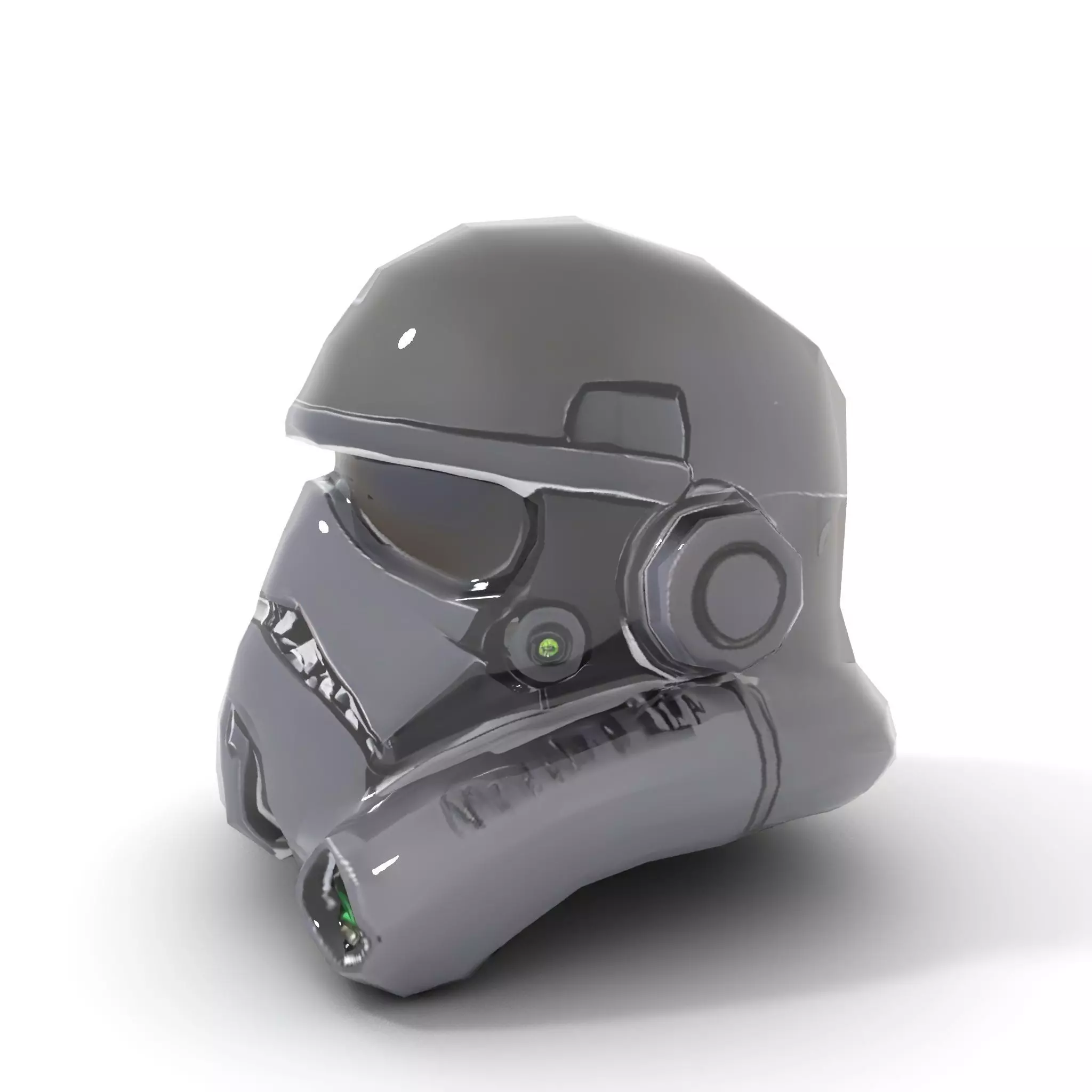 Sleek Black Helmet model pack Low-poly 3D model_16