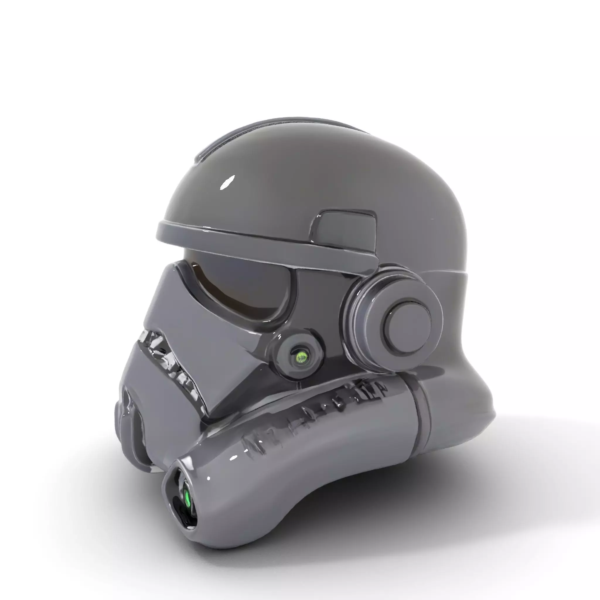 Sleek Black Helmet model pack Low-poly 3D model_0