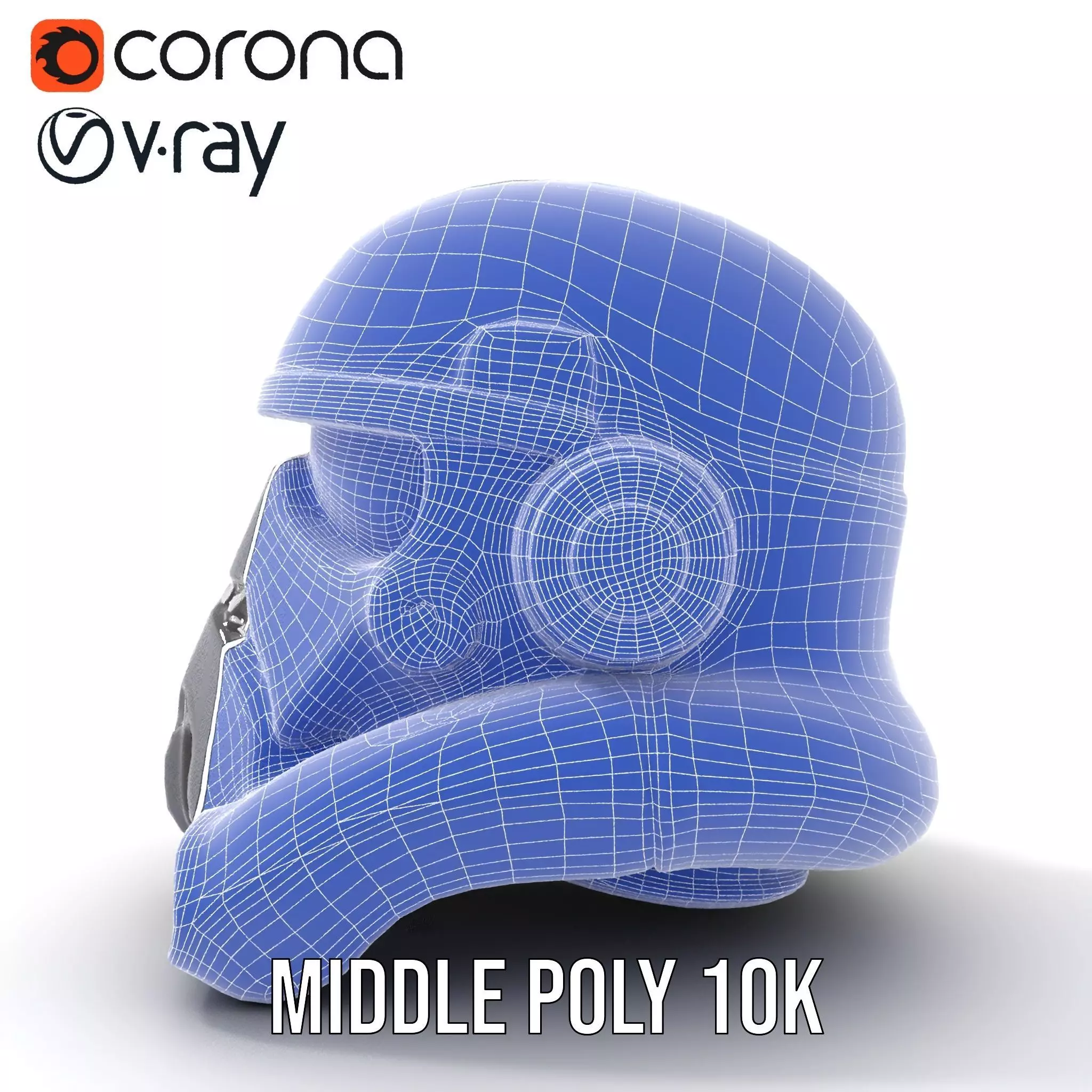 Sleek Black Helmet model pack Low-poly 3D model_26