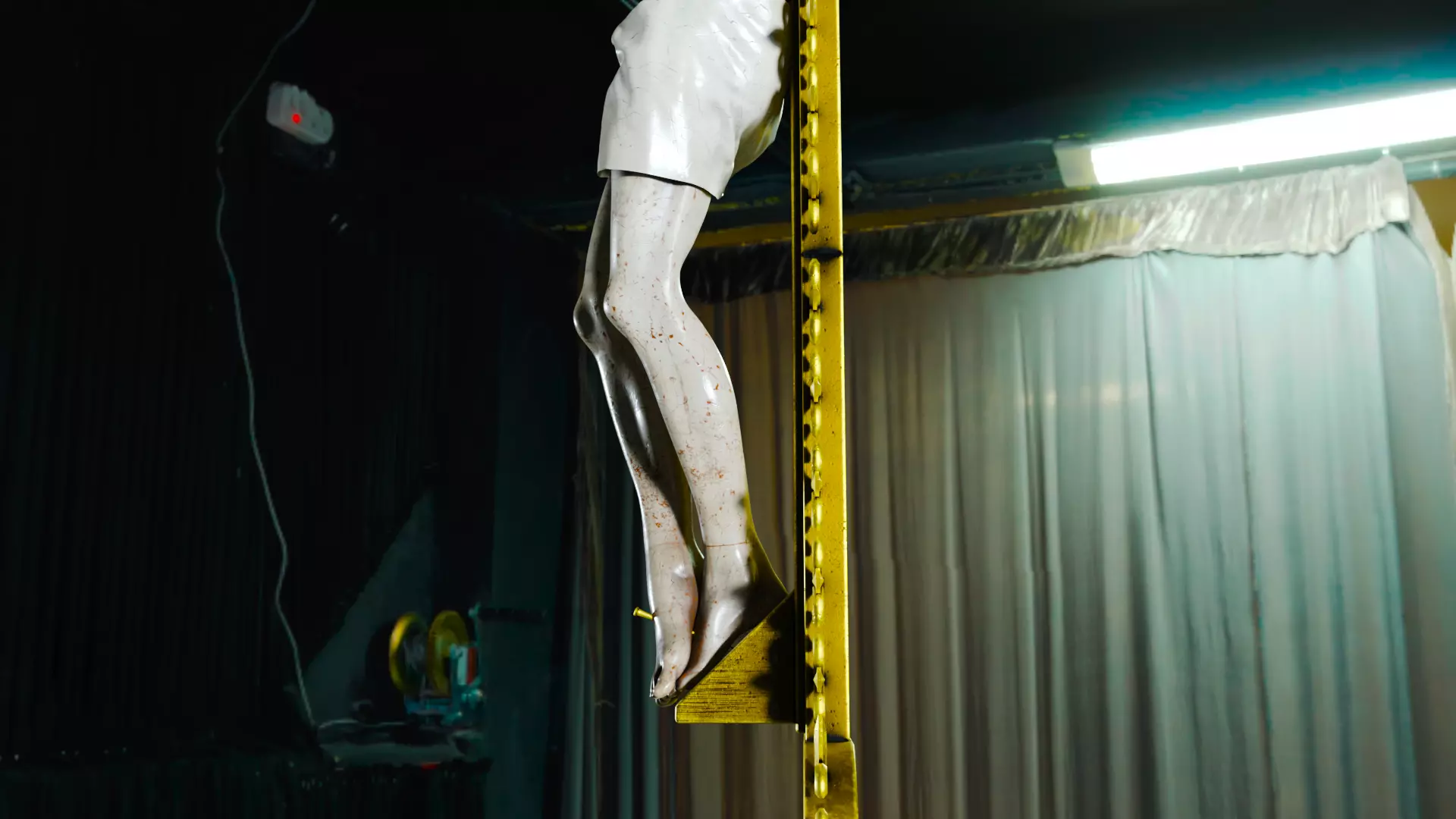 Golden Crucifix with Our Lord Jesus Christ Low-poly 3D model_12