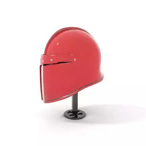 Shiny Red Helmet model pack