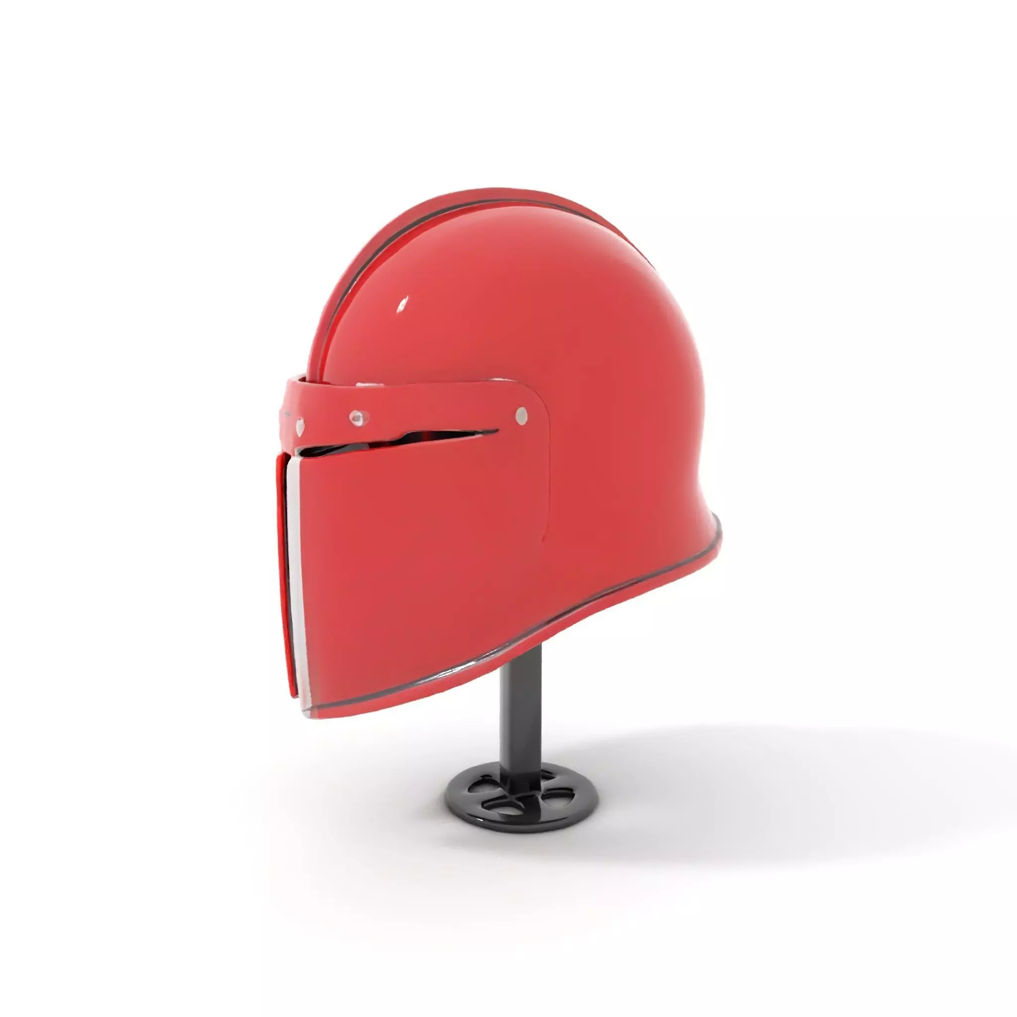 Shiny Red Helmet model pack Low-poly 3D model_0