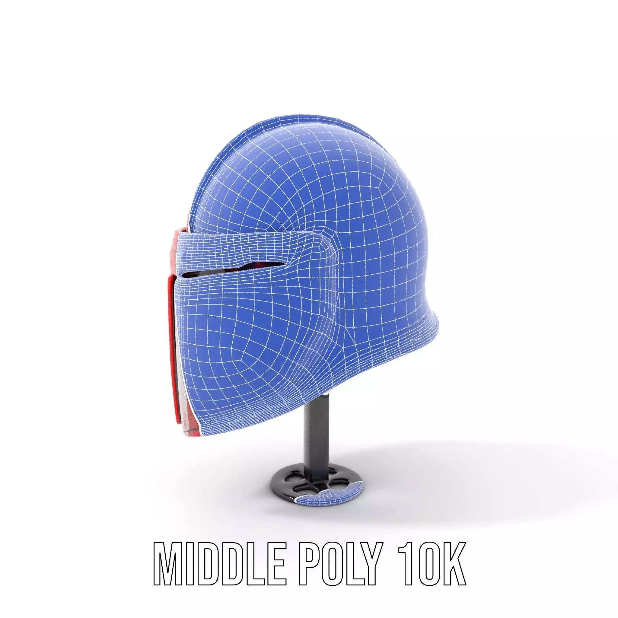 Shiny Red Helmet model pack Low-poly 3D model_13