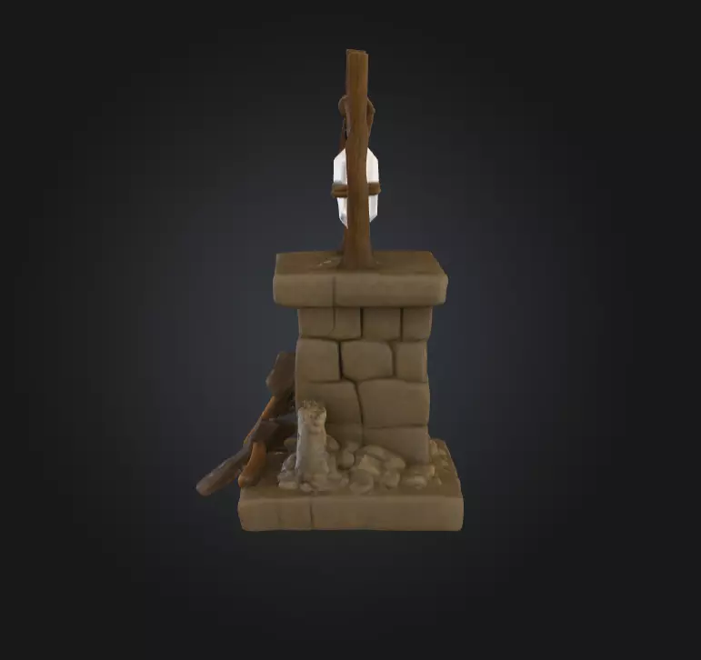 Crystal Altar Low-poly 3D model_6