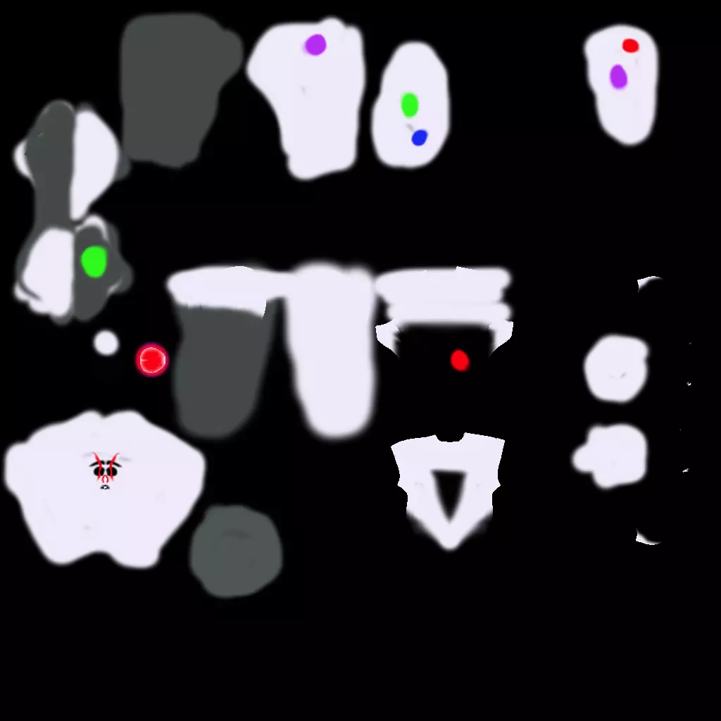 CREEPY SCI FI CYBER ARM CLOWN Low-poly 3D model_15