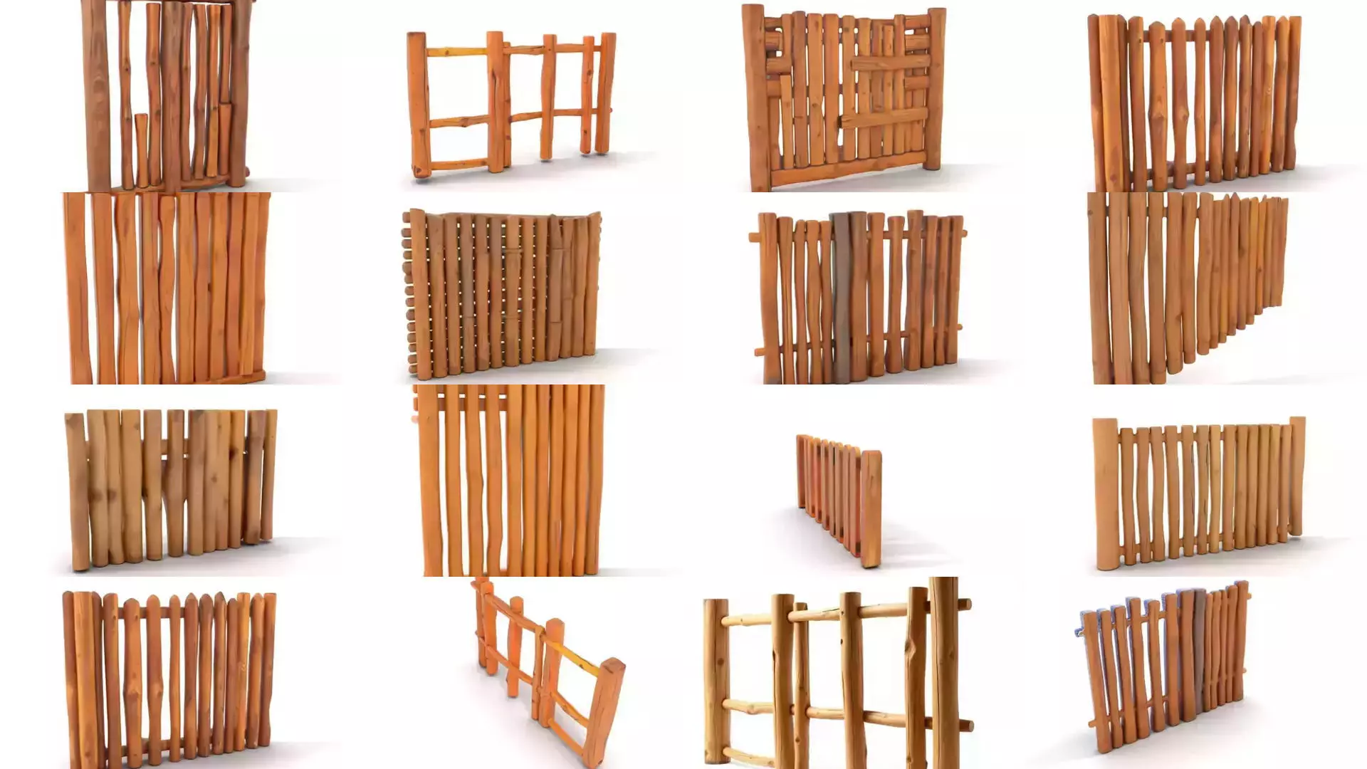 Wooden Palisade Model Collection _43