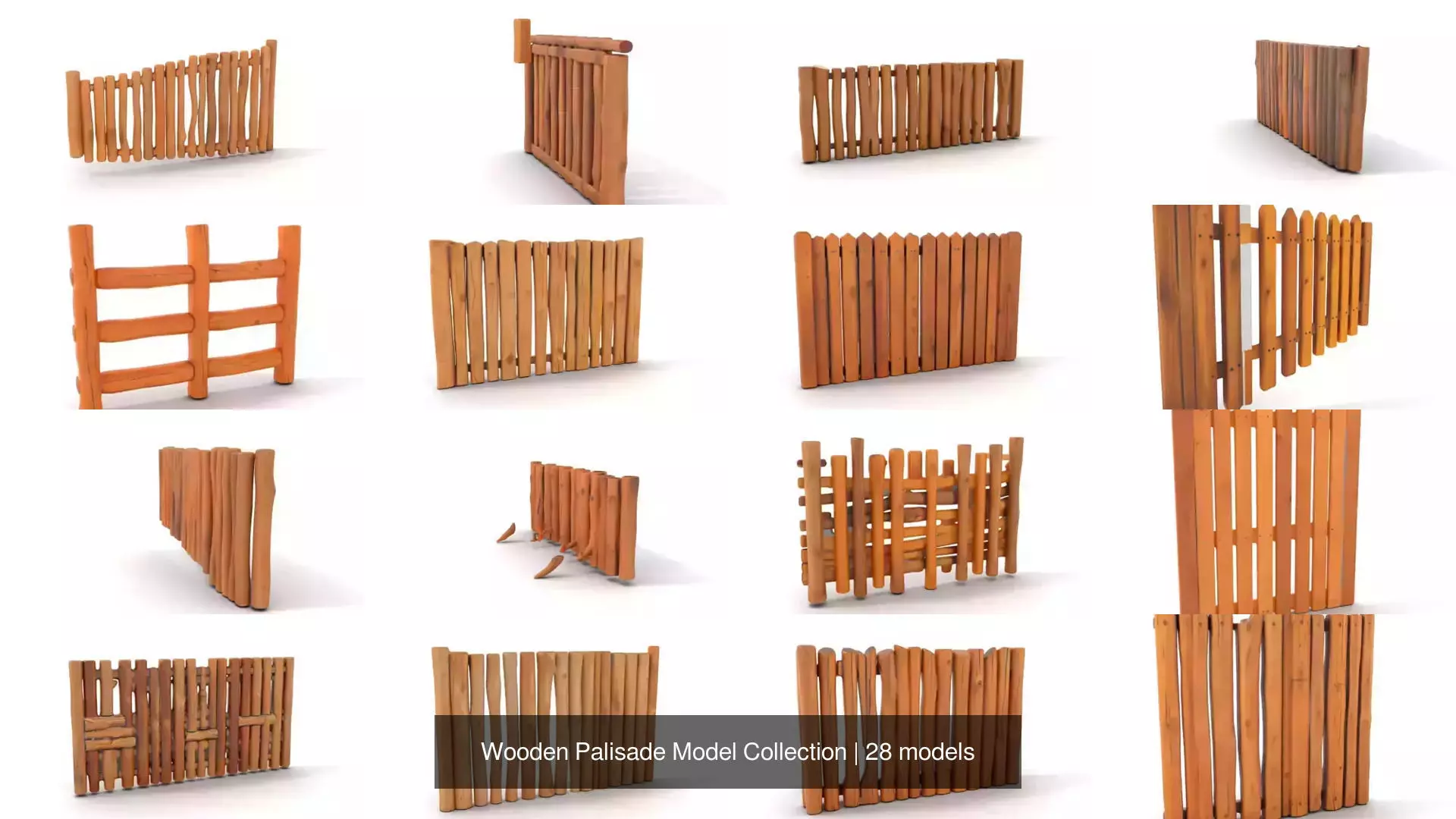 Wooden Palisade Model Collection _0