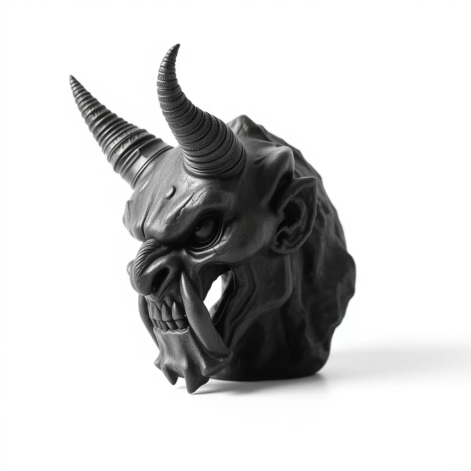 Dark Horned Demon model pack Low-poly 3D model_2