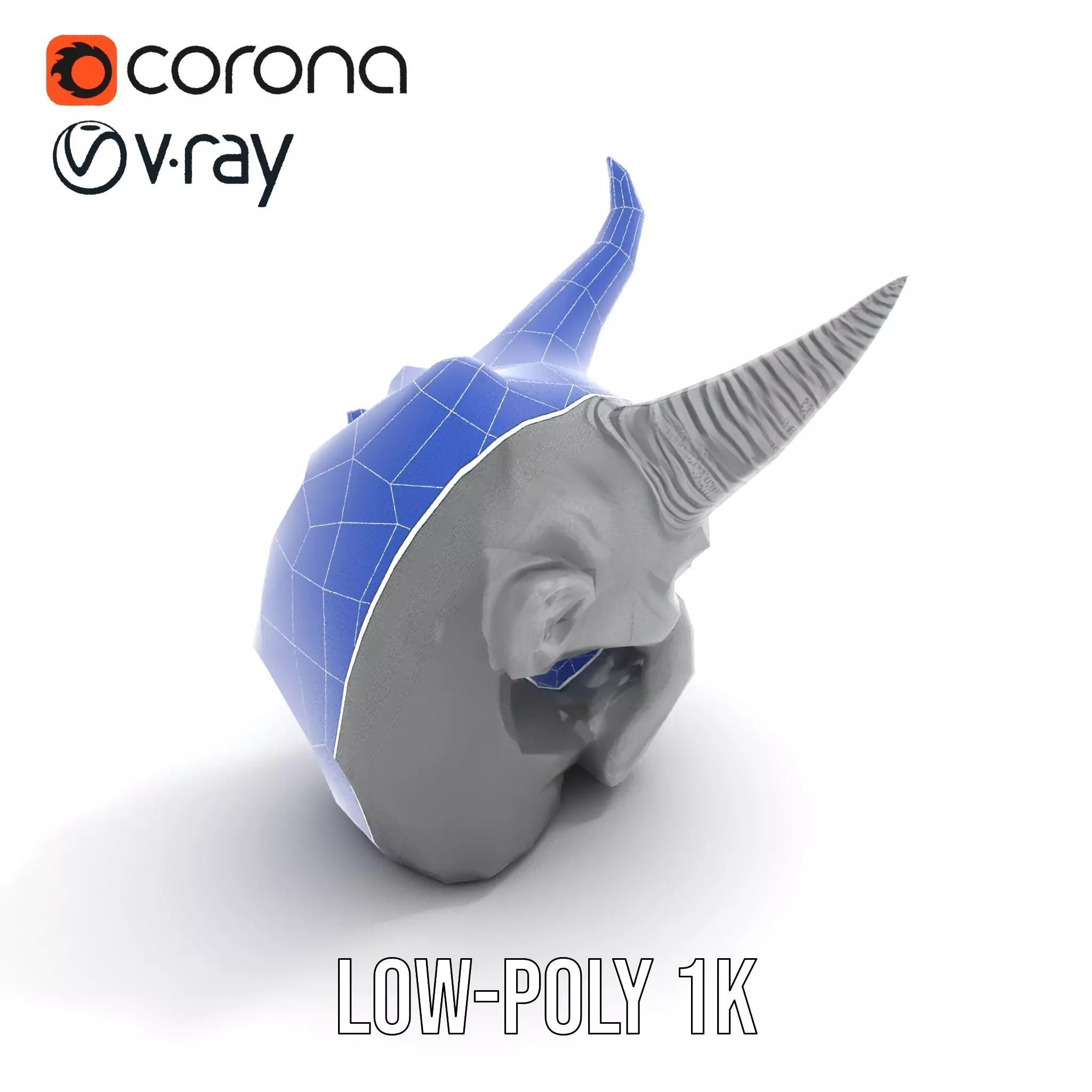 Dark Horned Demon model pack Low-poly 3D model_16