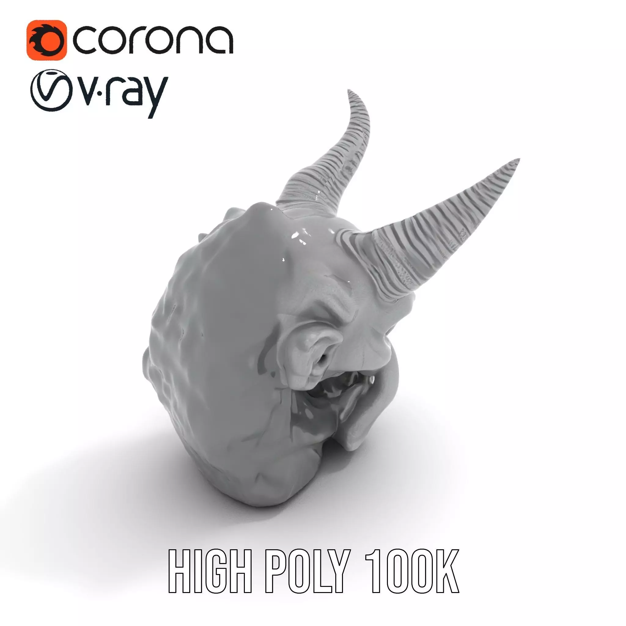 Dark Horned Demon model pack Low-poly 3D model_20