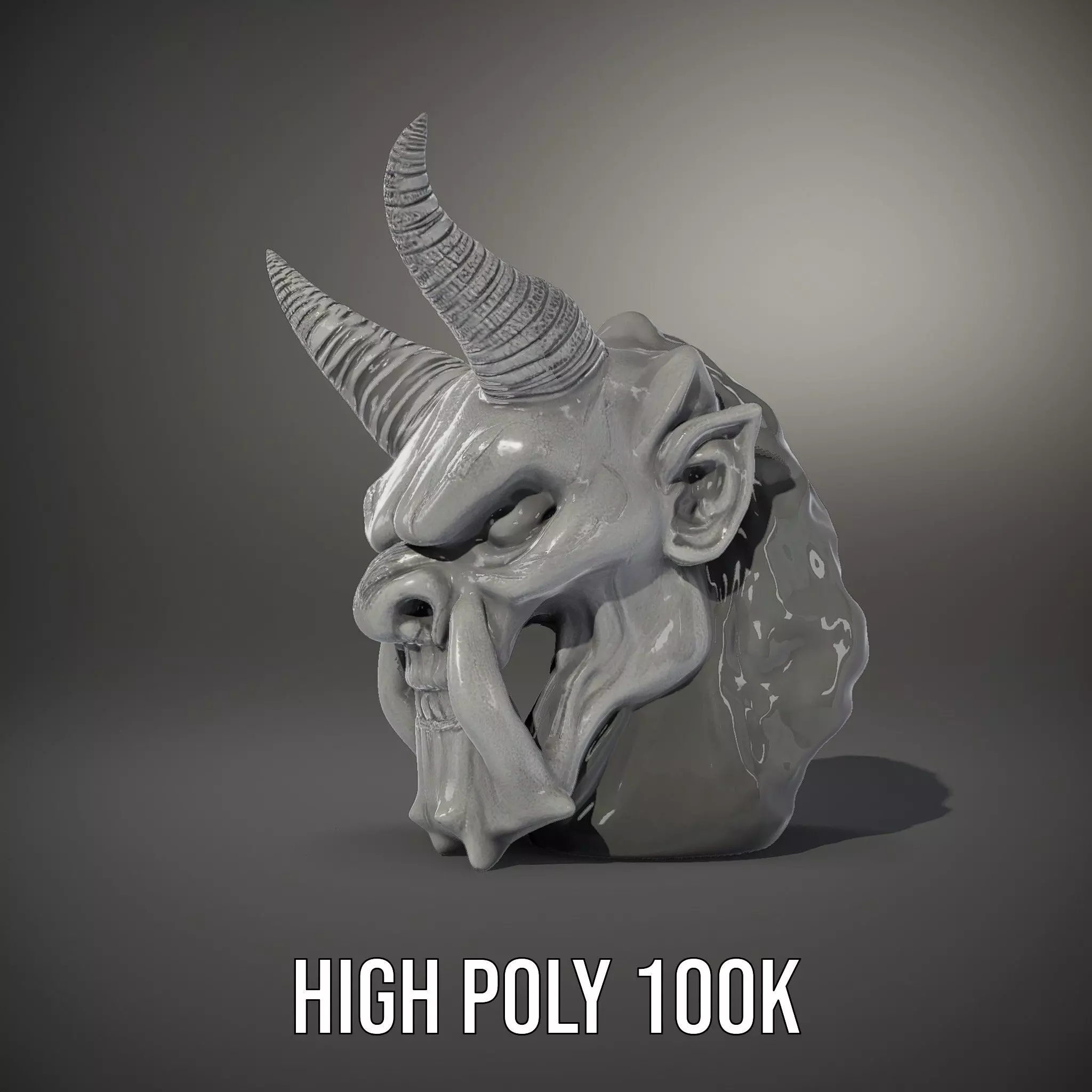Dark Horned Demon model pack Low-poly 3D model_8