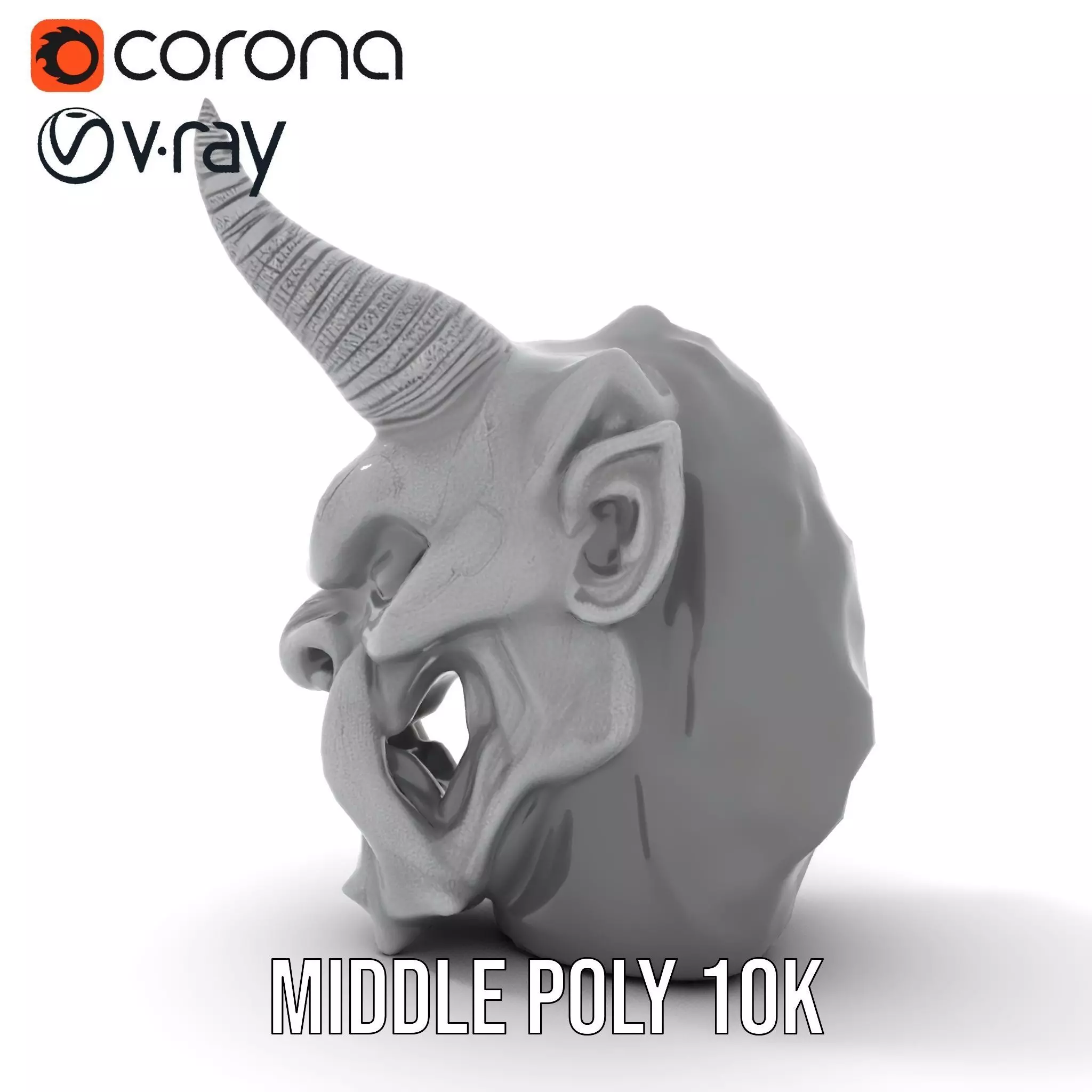 Dark Horned Demon model pack Low-poly 3D model_6