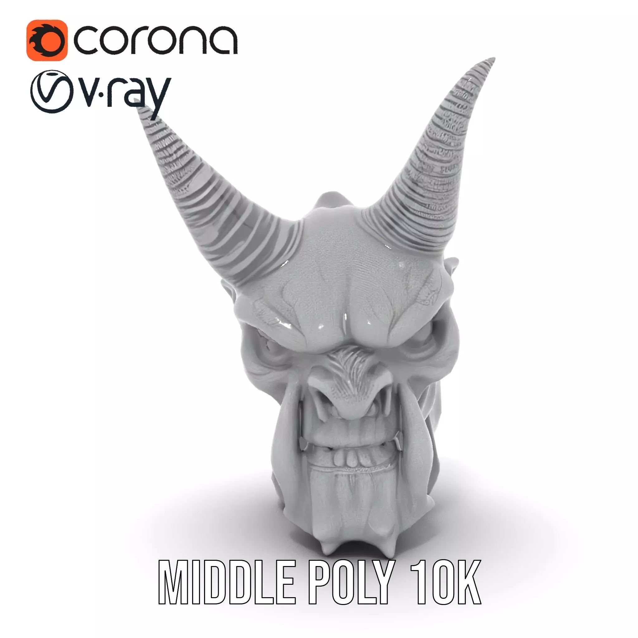 Dark Horned Demon model pack Low-poly 3D model_27