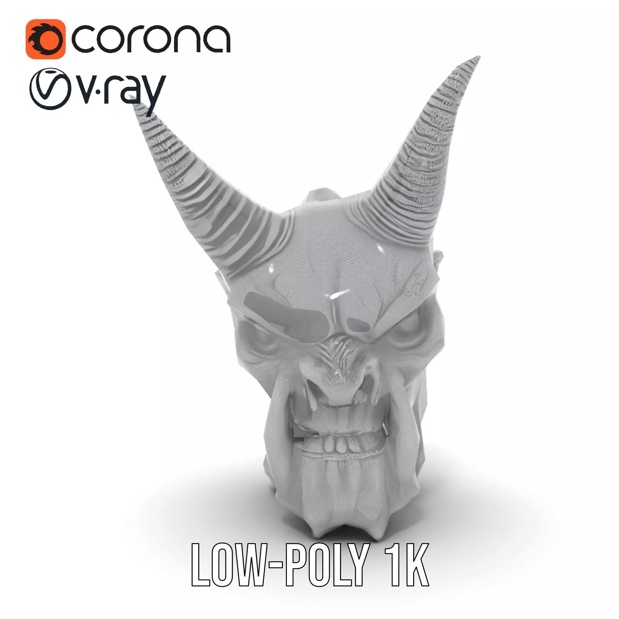 Dark Horned Demon model pack Low-poly 3D model_9