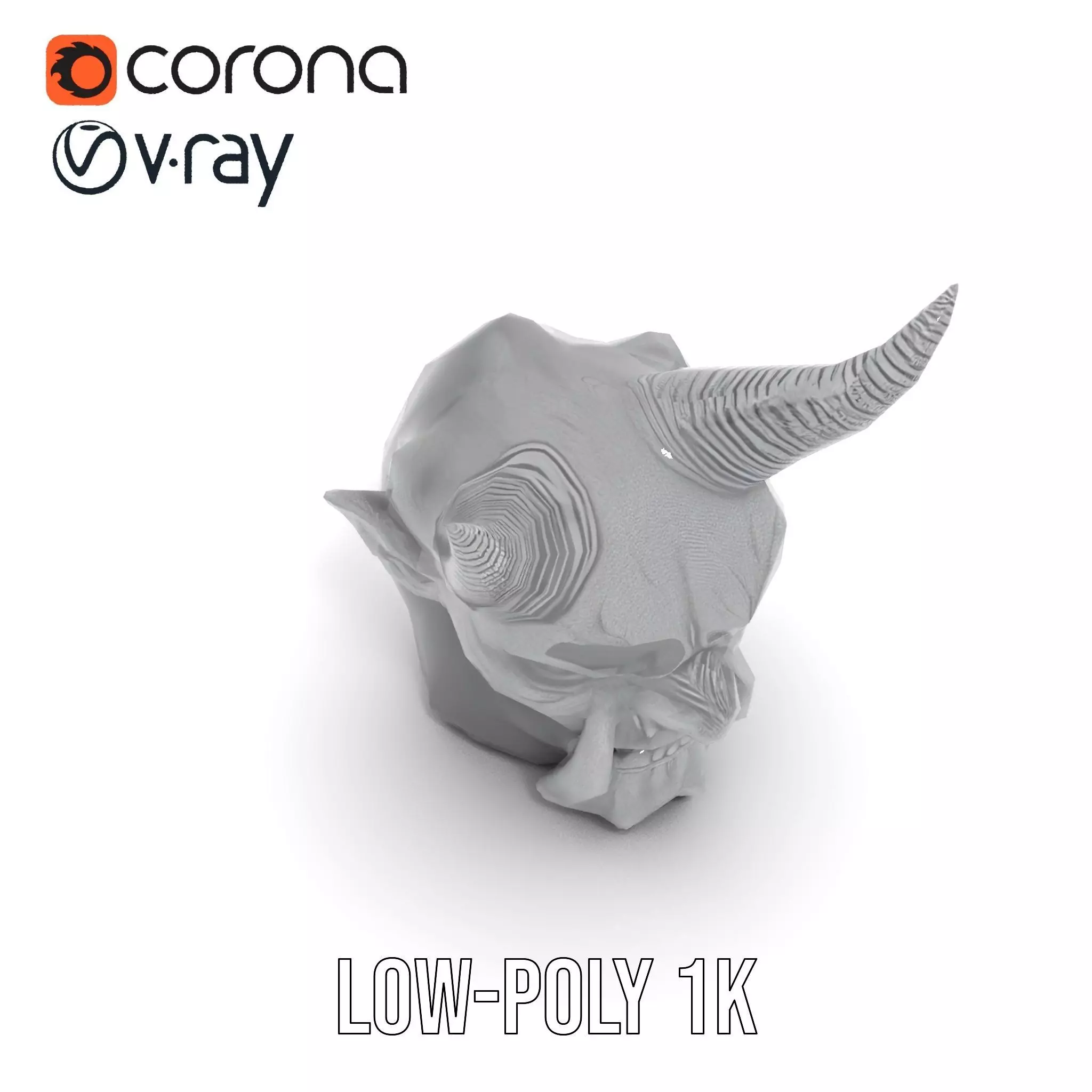 Dark Horned Demon model pack Low-poly 3D model_22