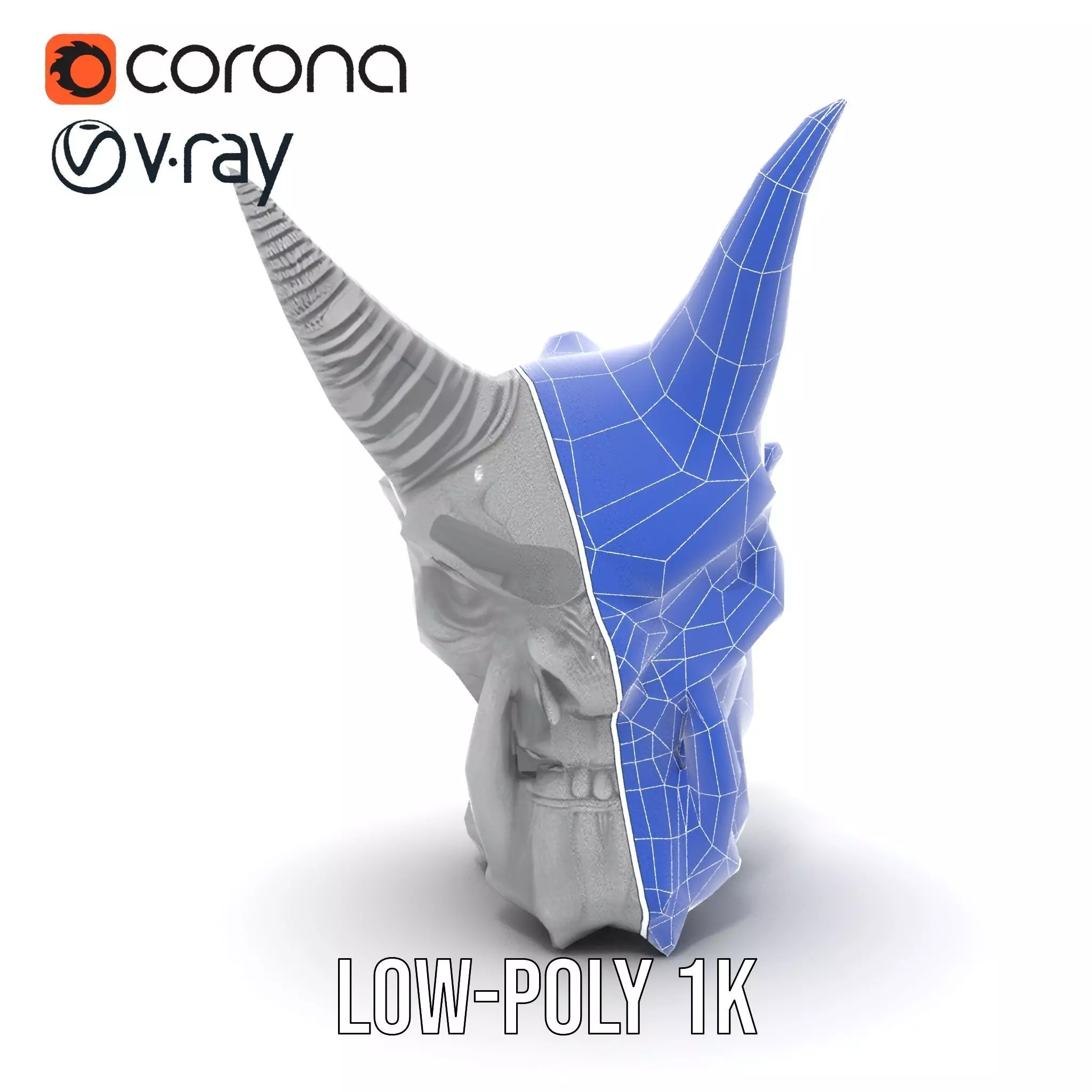 Dark Horned Demon model pack Low-poly 3D model_28