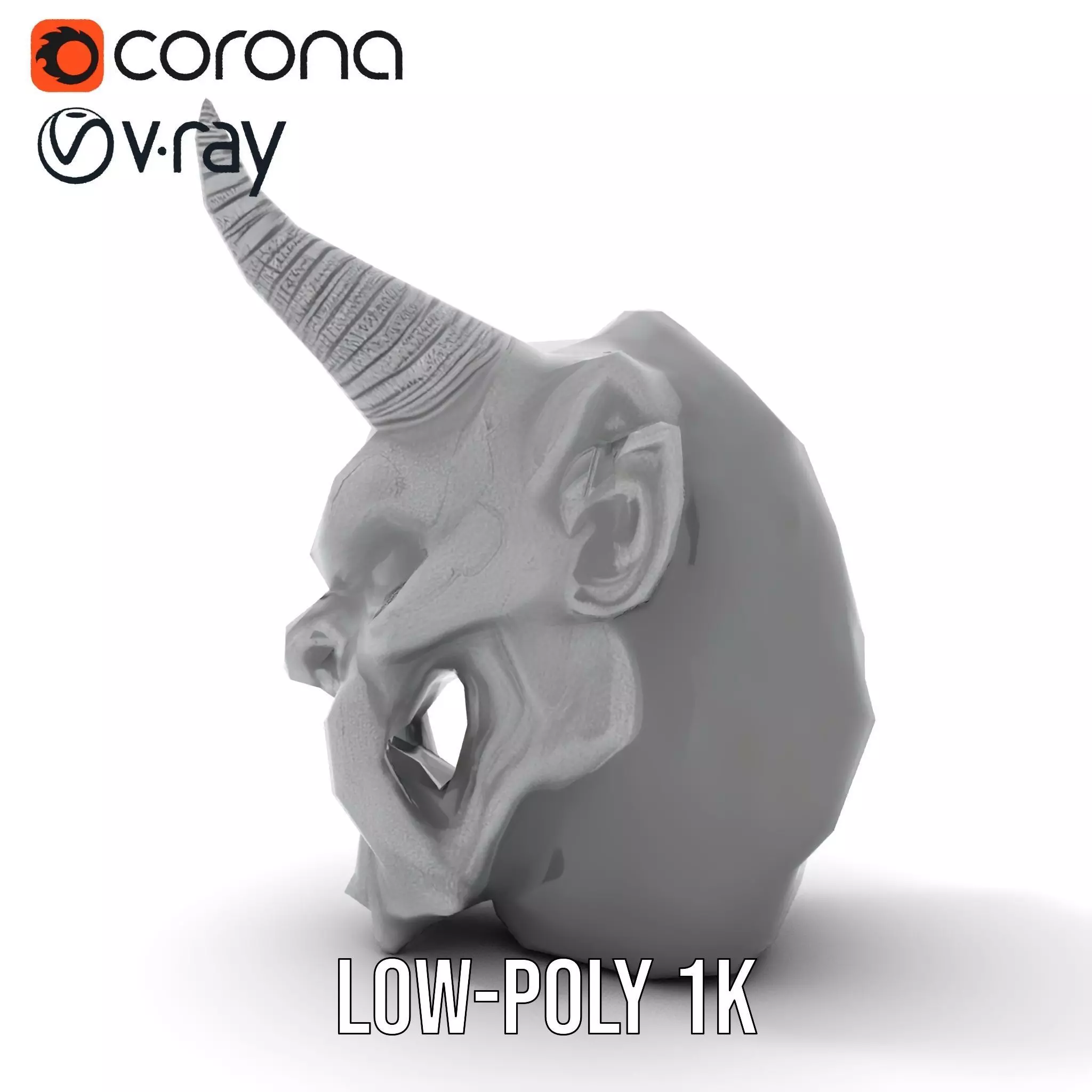 Dark Horned Demon model pack Low-poly 3D model_7