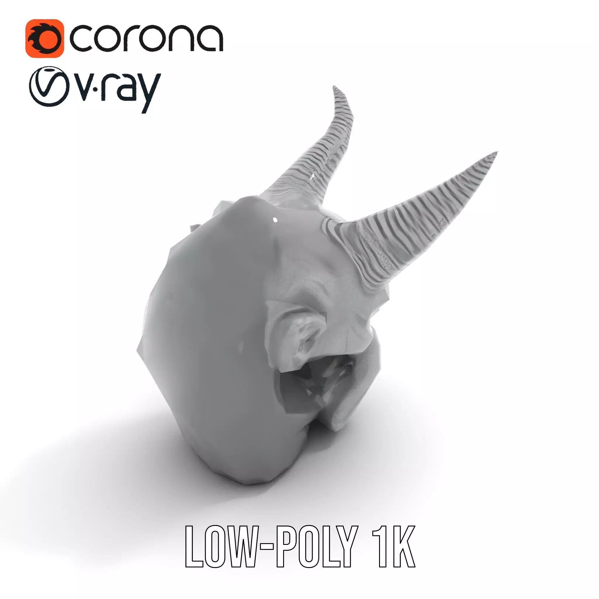 Dark Horned Demon model pack Low-poly 3D model_19