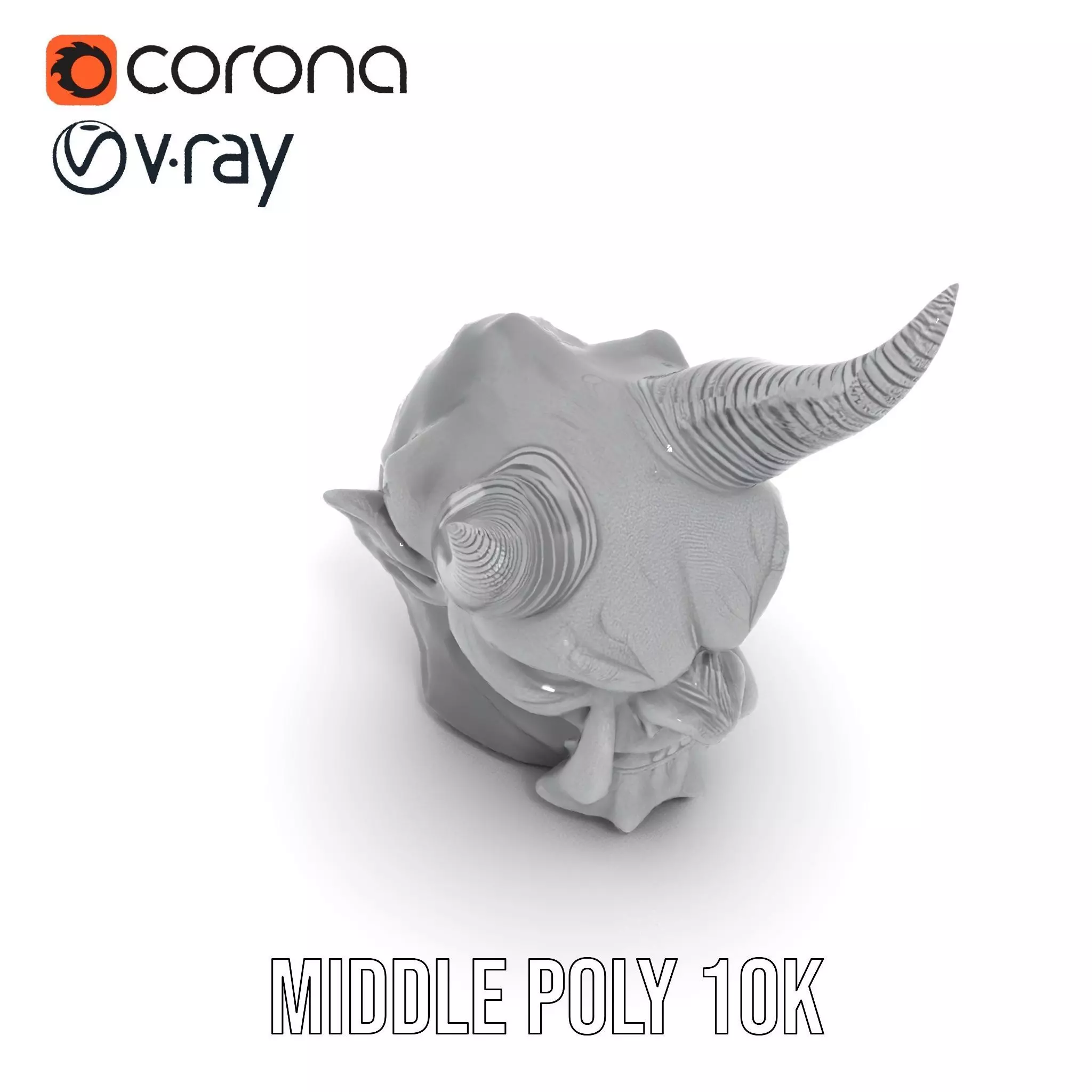 Dark Horned Demon model pack Low-poly 3D model_15