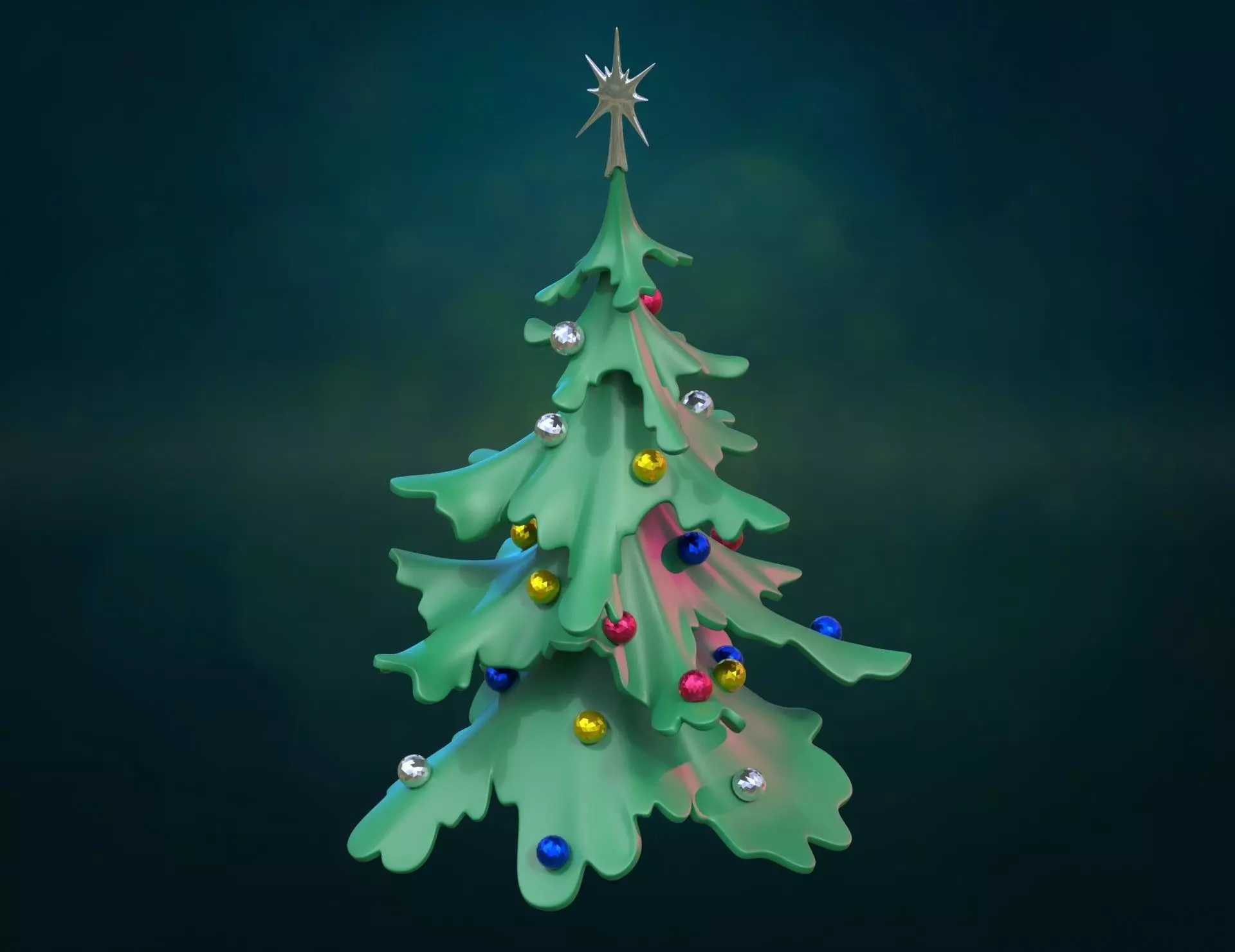 Christmas Tree 3D print model_3