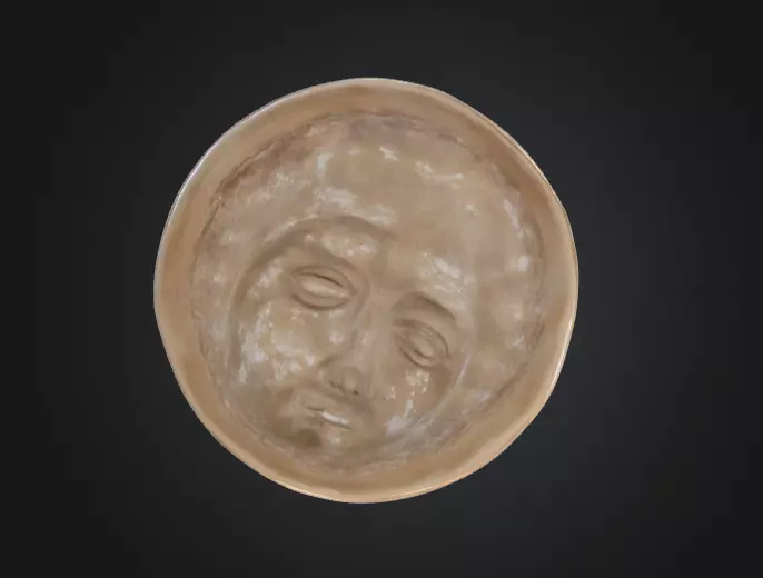 Serene Stone Vessel Low-poly 3D model_15