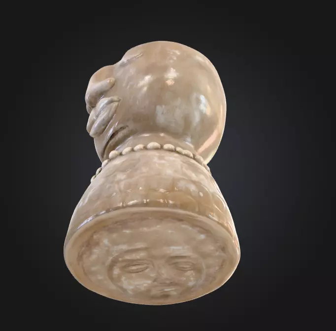 Serene Stone Vessel Low-poly 3D model_12